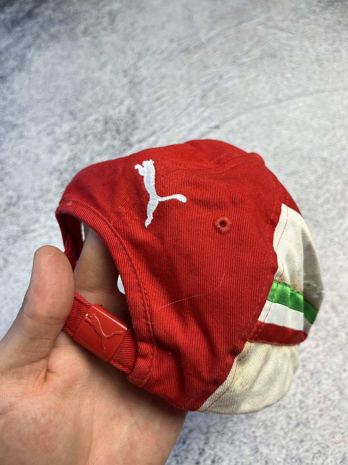 Ferrari Vintage Puma Ferrari Distressed Cap Y2K Size ONE SIZE - 13 Thumbnail