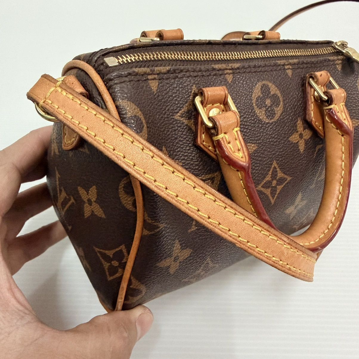 Louis Vuitton Louis Vuitton Monogram Mini Speedy Bag Size ONE SIZE - 12 Thumbnail