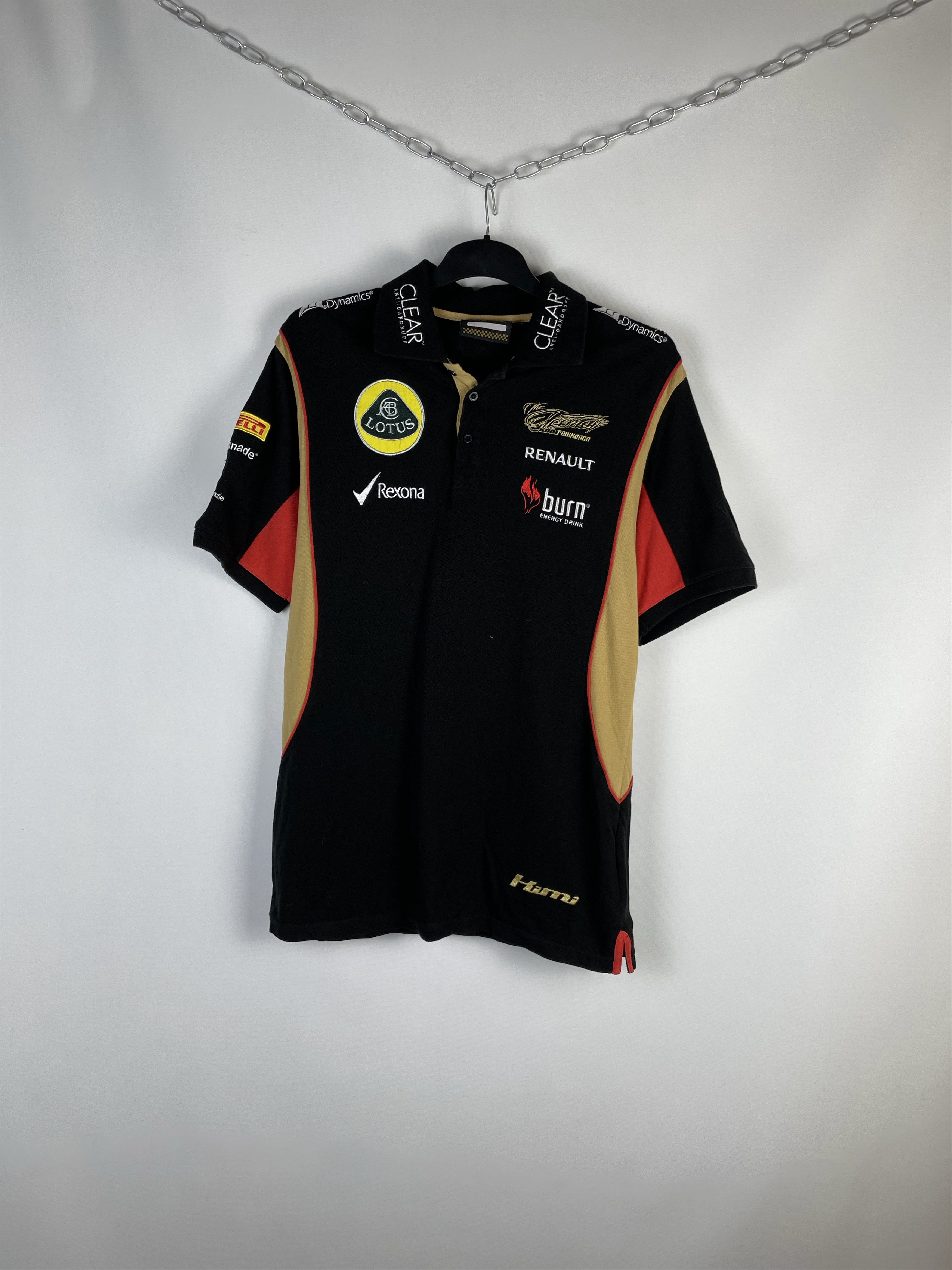 Formula 1 × Vintage Rare! Vintage Lotus F1 Team Racing Polo Shirt Ferrari Size US XL / EU 56 / 4 - 2 Thumbnail
