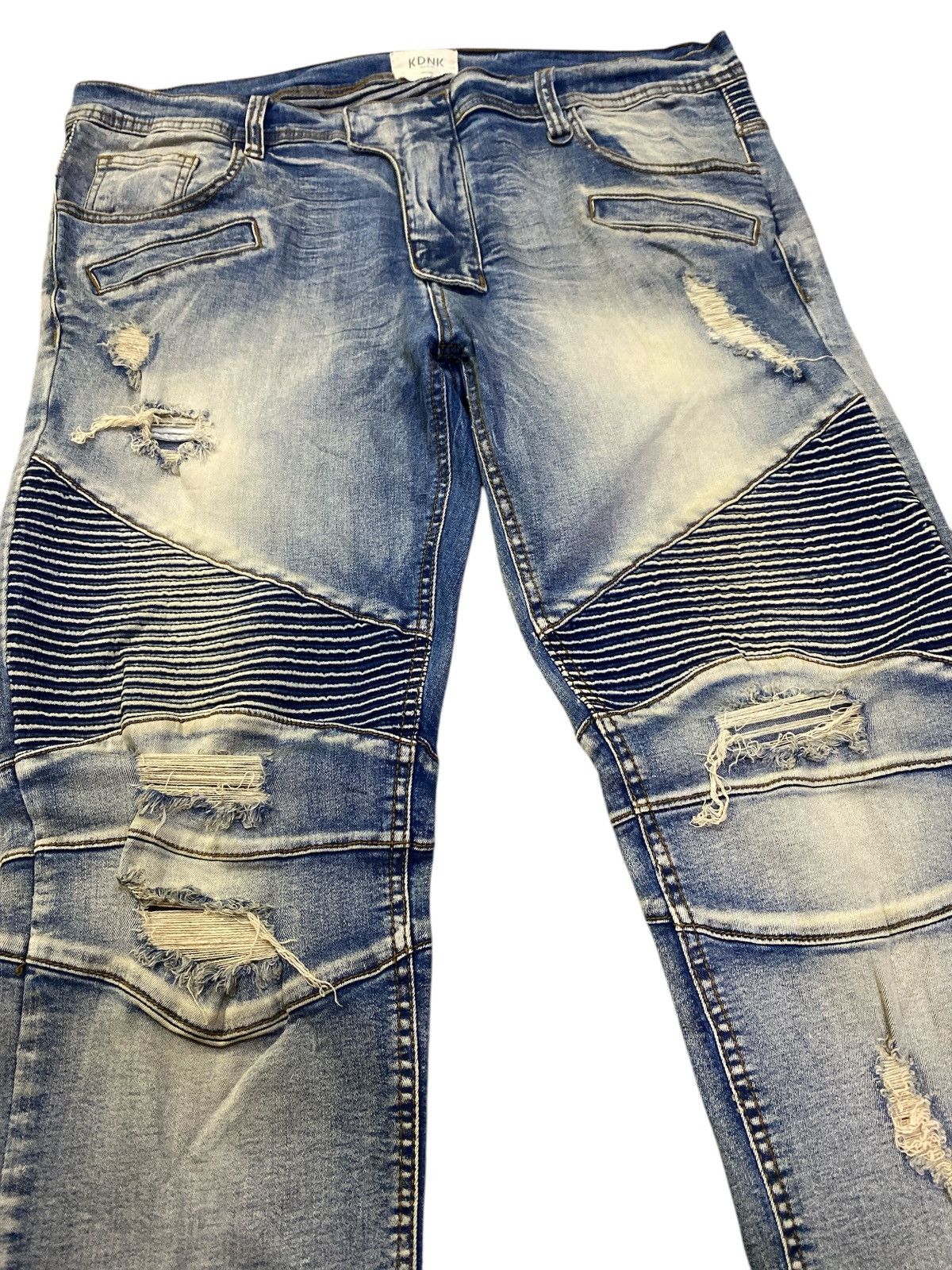 Designer Rare 11 4 14 11 Biker Denim Distressed Size US 38 / EU 54 - 6 Thumbnail