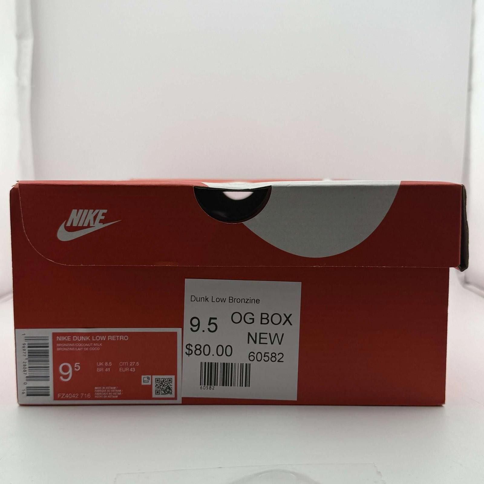 Nike Nike Dunk Low Retro Bronzine/Coconut Milk US 9.5 New Size US 9.5 / EU 42-43 - 7 Thumbnail