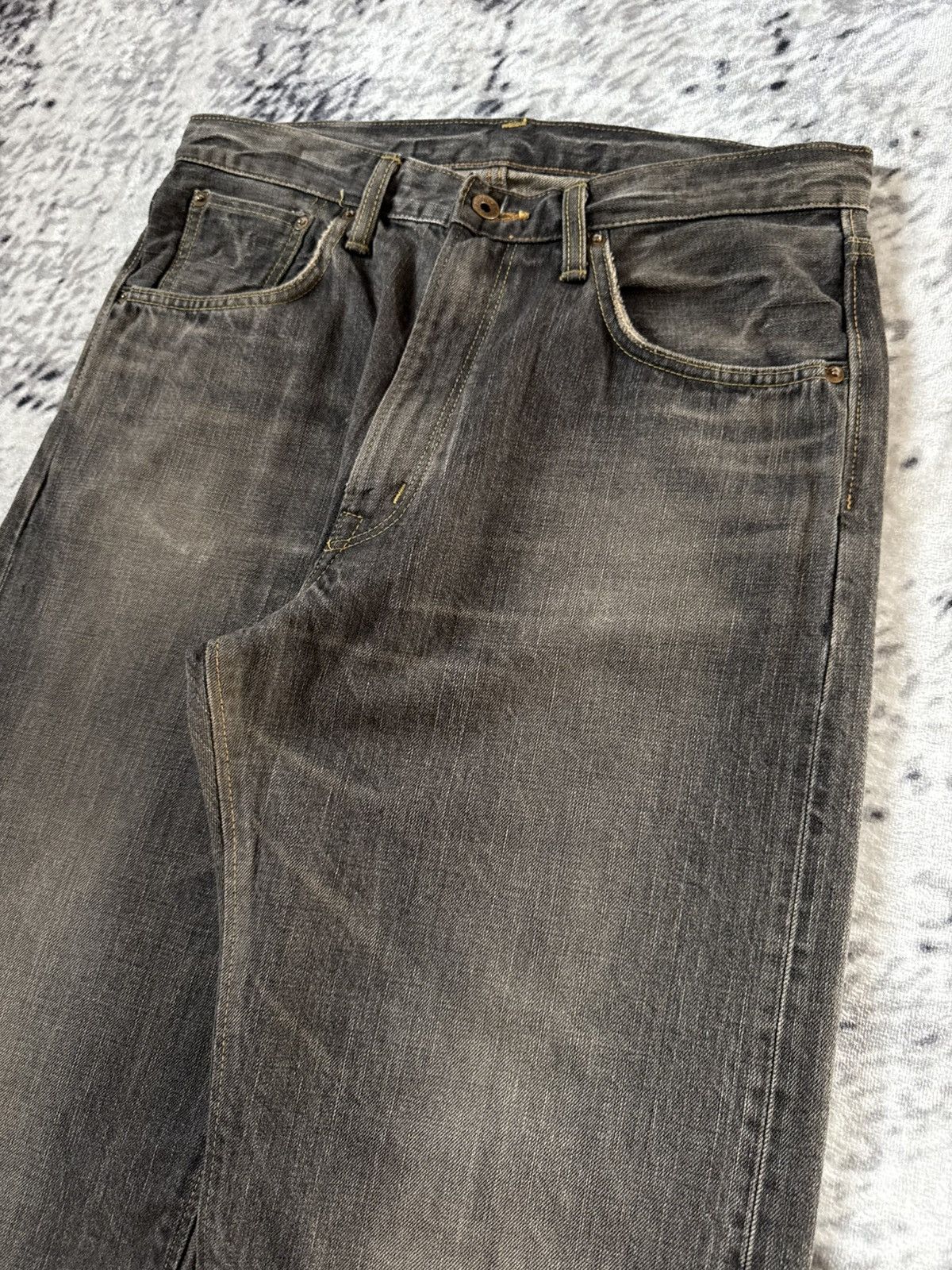 Edwin Rare Edwin 505 13.5 Oz Selvedge Wide Baggy Redline Jeans Size US 32 / EU 48 - 12 Thumbnail