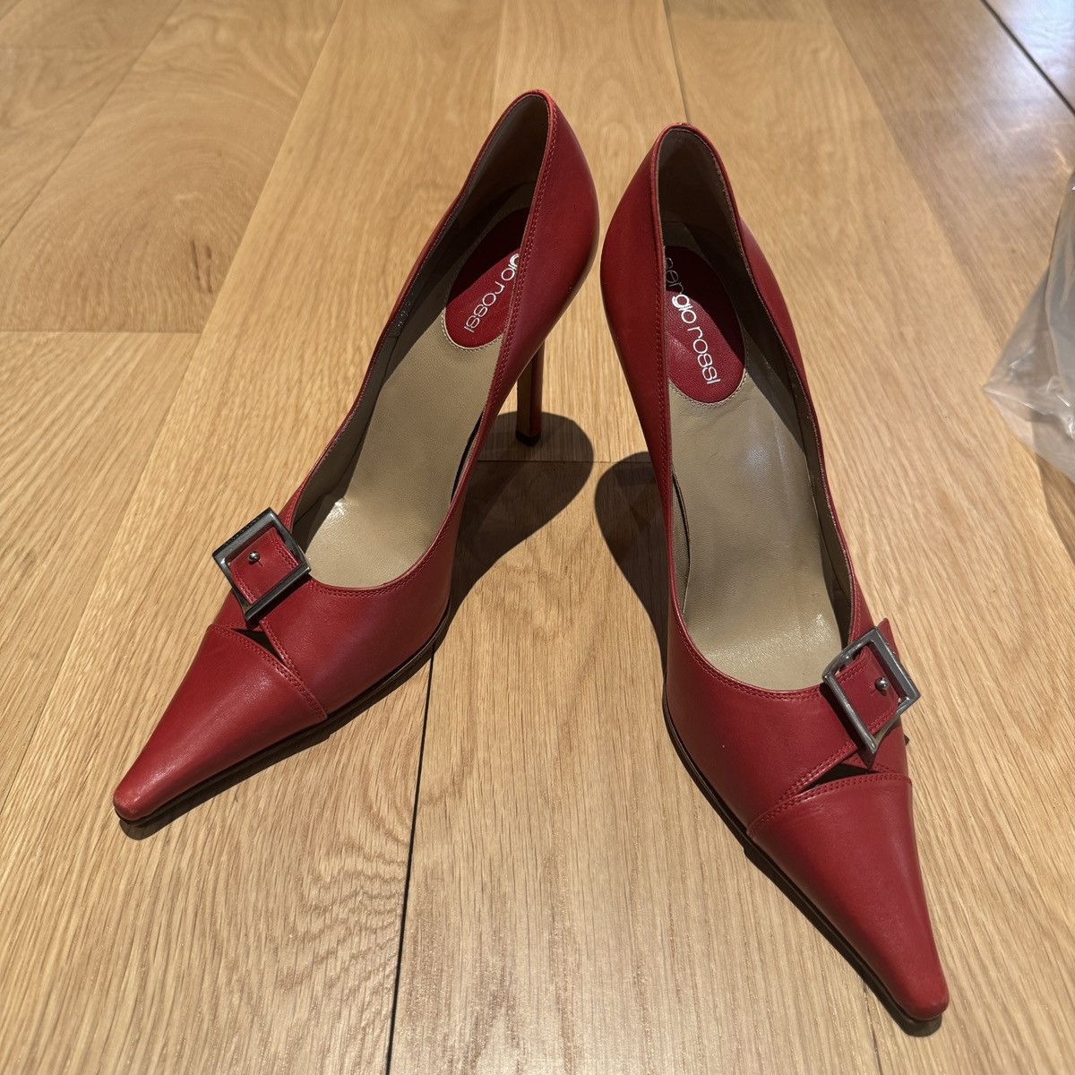 Sergio Rossi Red Sergio Rossi Heels Size US 6.5 / IT 36.5 - 7 Thumbnail