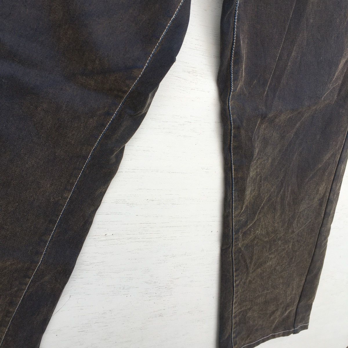 Japanese Brand × Vintage Crazy Vintage Dj Honda Denim Two Tones Jeans Size US 30 / EU 46 - 19 Thumbnail