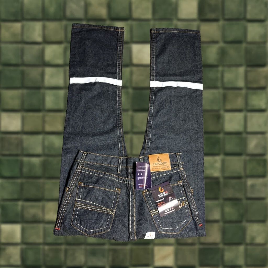 Denime LAPCO FR Reflective Jeans Mens 30x32 Blue NEW NWT Denim Dark Blue Straight mørn? Size US 30 / EU 46 - 1 Thumbnail
