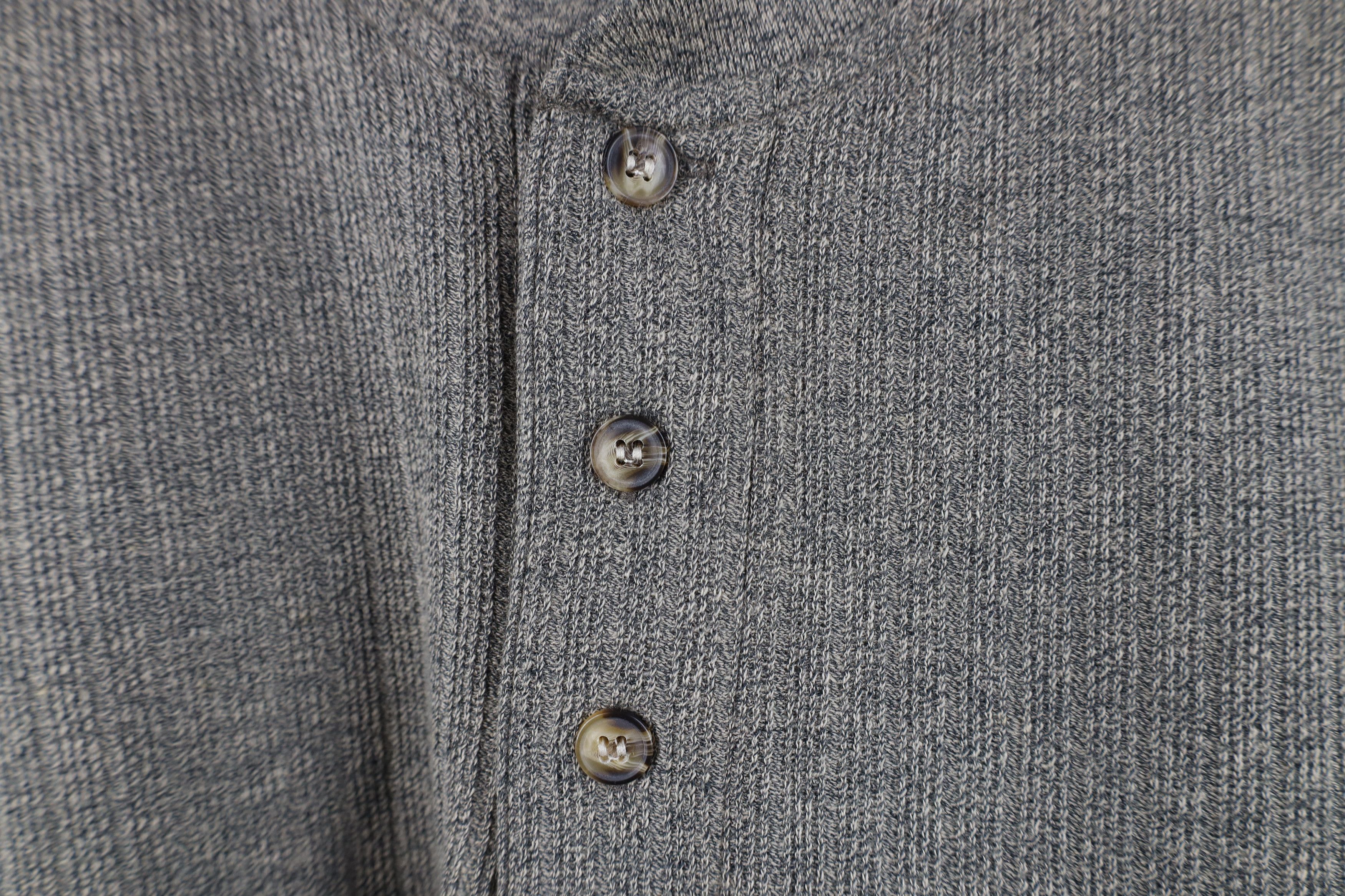 Vintage Vintage 90s Streetwear Knit Long Sleeve Henley T-Shirt Size US L / EU 52-54 / 3 - 4 Thumbnail
