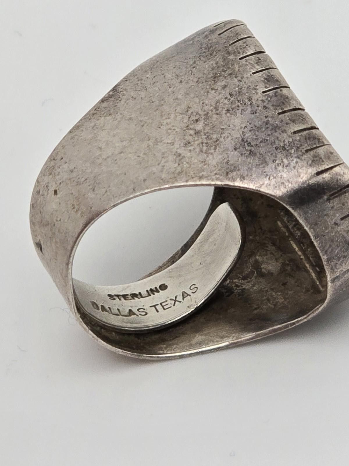 Other Rebecca Collins Silver Stalactite Agate Statement Ring 7 Size ONE SIZE - 3 Thumbnail