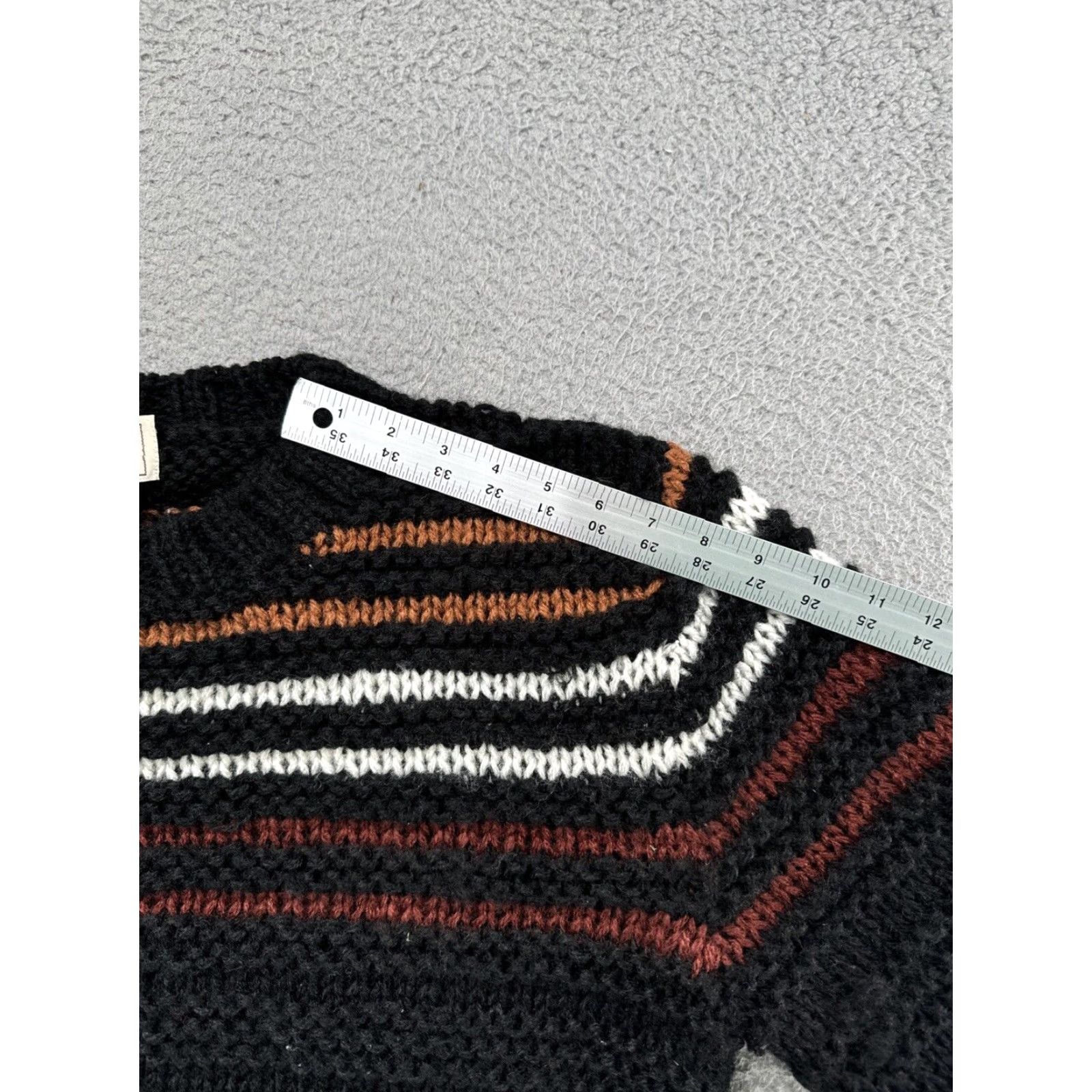 Vintage VINTAGE Campus Hand Knit Striped Pullover Sweater Men’s XL Size US XL / EU 56 / 4 - 7 Thumbnail