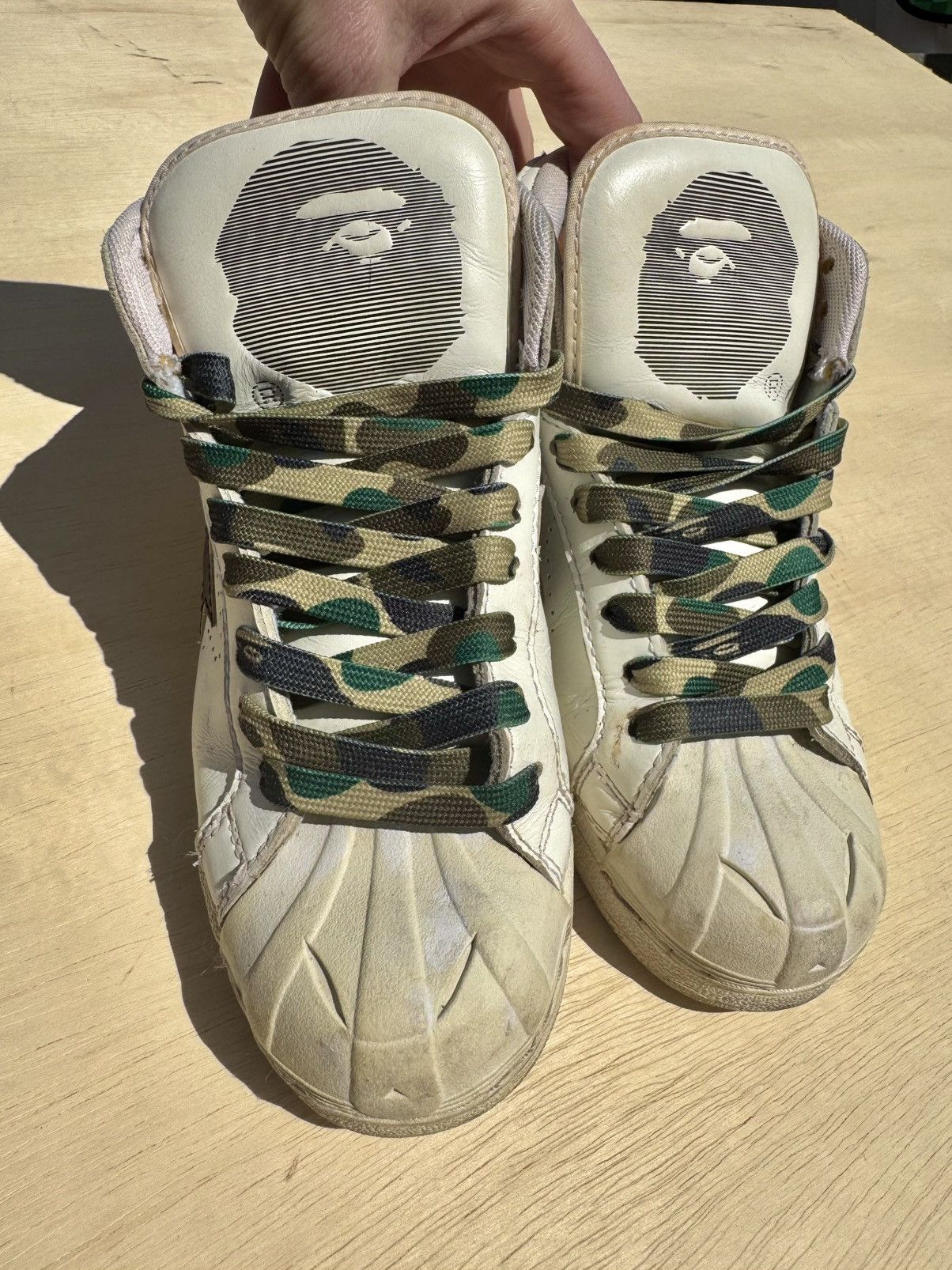 Bape × Nigo OG BAPE A BATHING APE VINTAGE NIGO JAPAN SNEAKERS Size US 5.5 / EU 38 - 3 Thumbnail