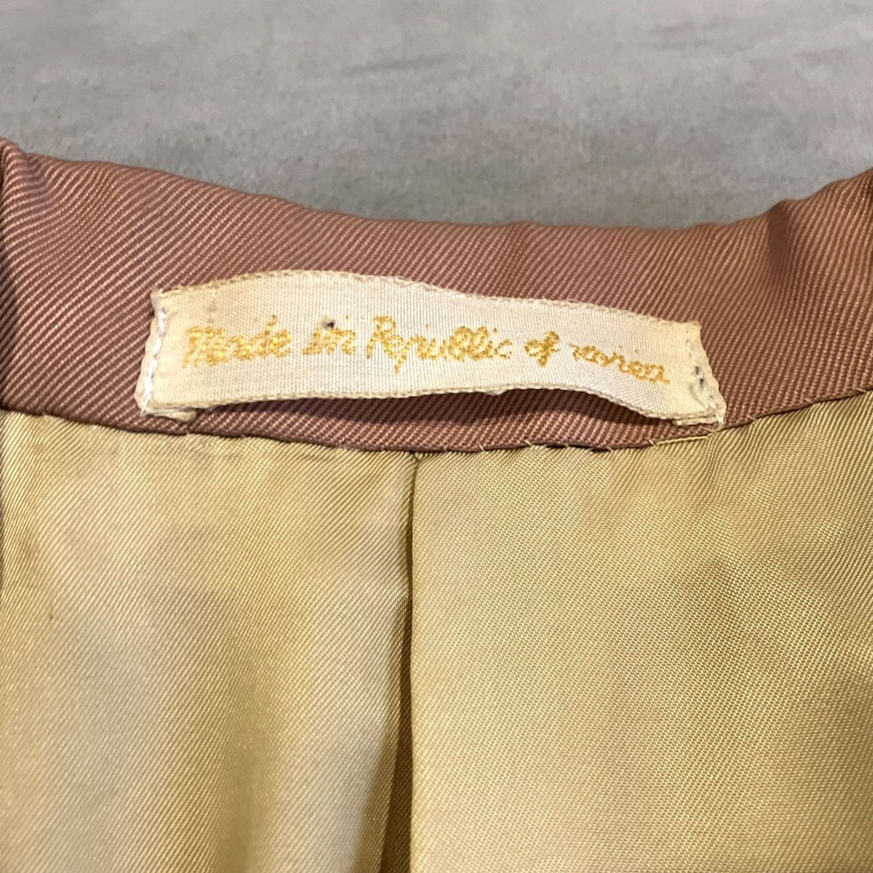 Vintage VINTAGE Le Quadrille Blazer Jacket 40R Beige Mens Regular, Paris/New York/London Sport Coat Swing London Theme 40 Mens Size 40R - 4 Thumbnail