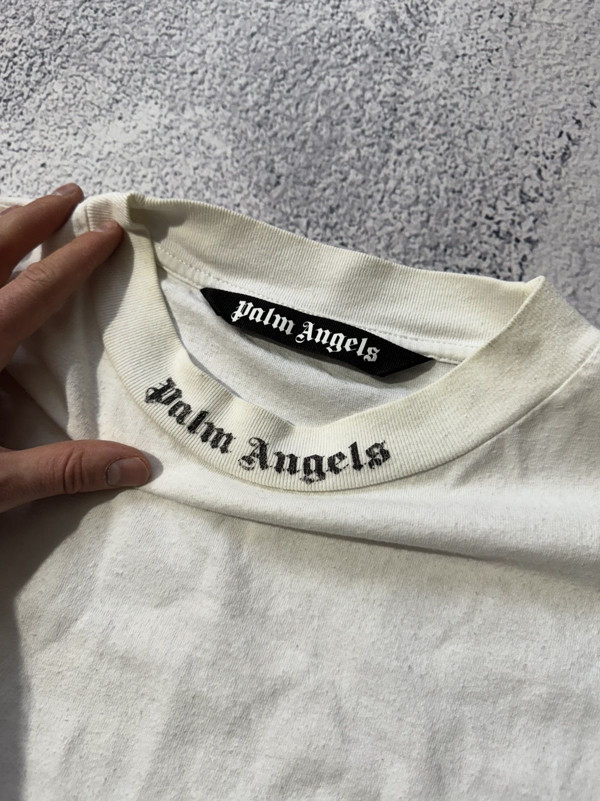 Palm Angels × Vintage Palm Angles t shirt distressed men’s L white oversized Size US L / EU 52-54 / 3 - 13 Thumbnail