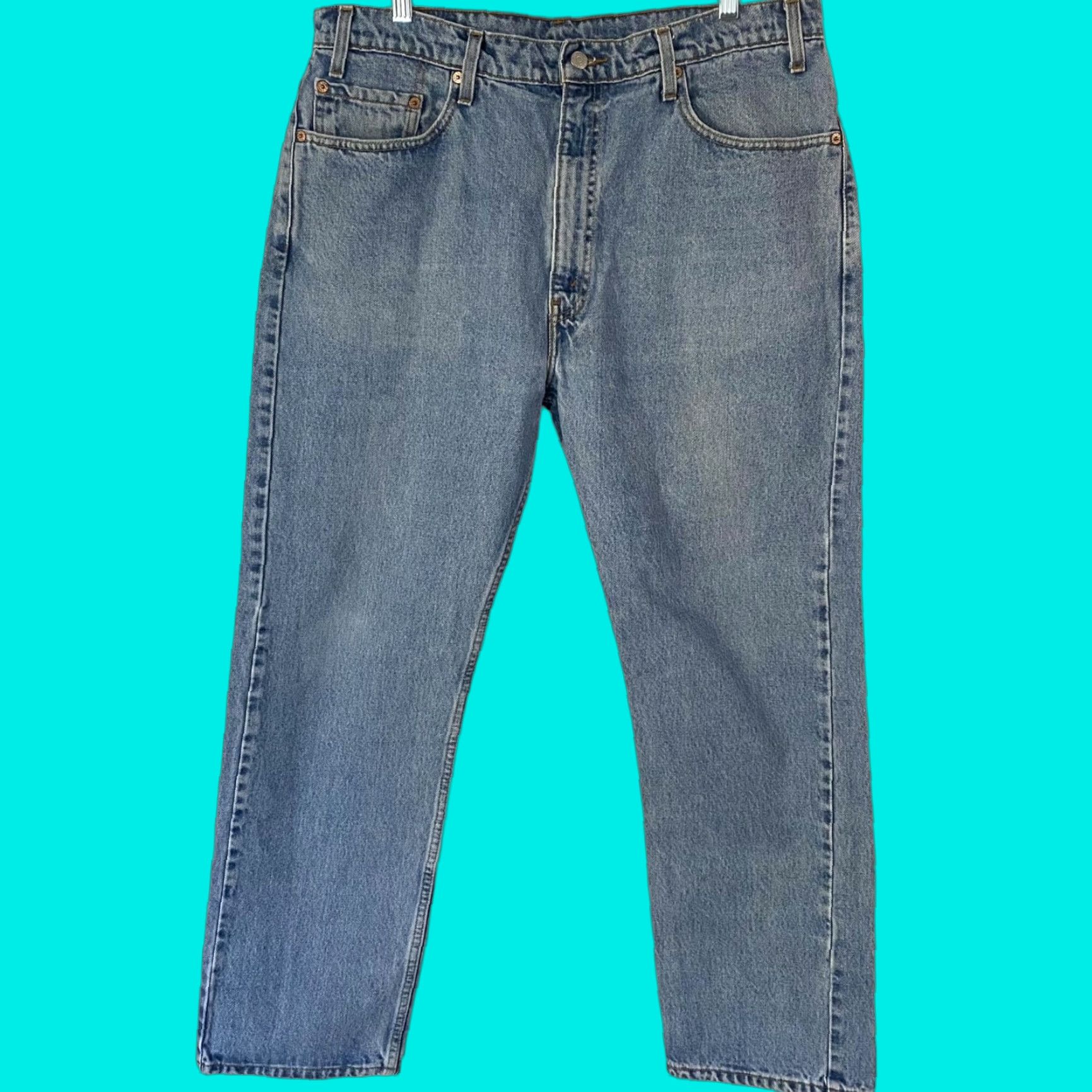 Levi's VINTAGE Levi's 505 Jeans Mens 38X30 Blue Denim Straight Leg 5-Pocket Cotton Regular Fit 1998 Size US 38 / EU 54 - 1 Thumbnail
