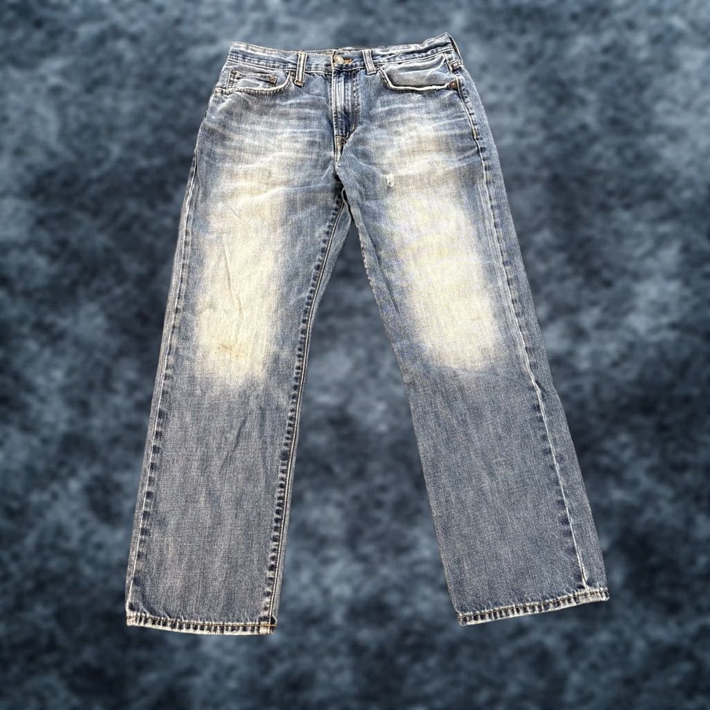 American Eagle Outfitters VINTAGE American Eagle Outfitters Jeans Original Straight 90s Men 32x28 Blue Denim Cotton Regular Straight 5-Pocket Zipper Baggy Distressed Size US 32 / EU 48 - 1 Thumbnail