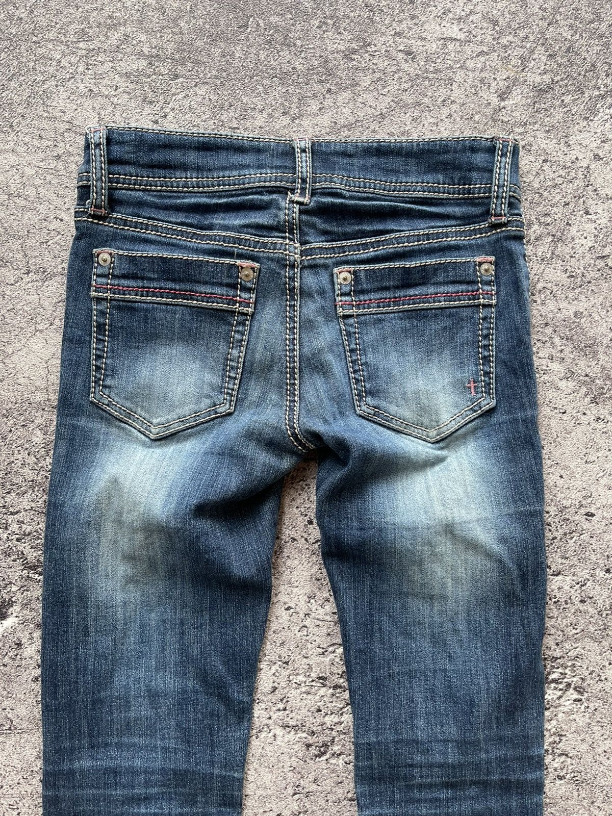 Japanese Brand Y2K C.C Cross Ifsixwasnine jeans skinny Size 26" / US 2 / IT 38 - 6 Thumbnail