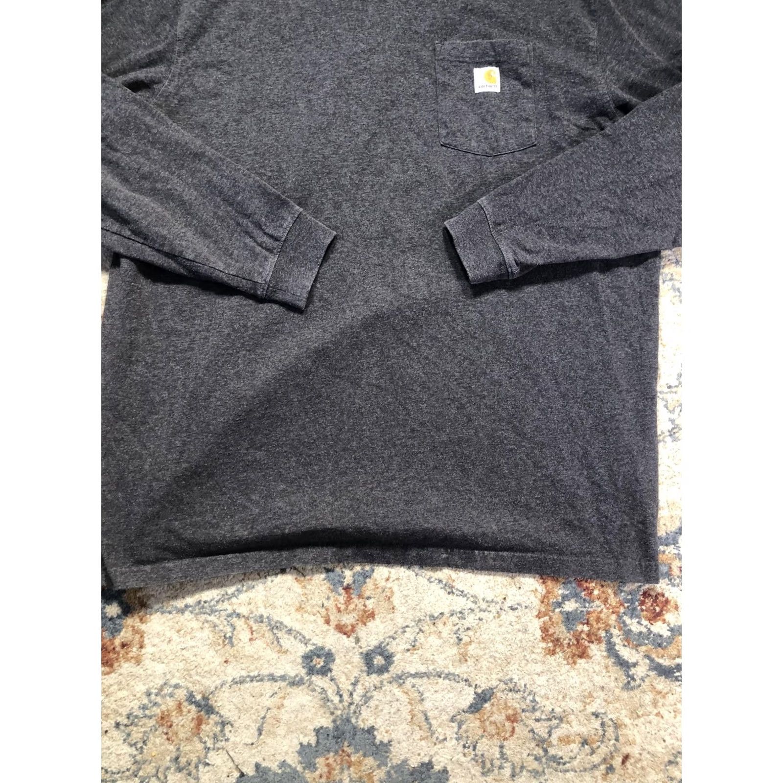 Carhartt Carhartt Shirt Mens 2XLT Gray Long Sleeve Pocket Loose Fit Workwear Tee Size US XXL / EU 58 / 5 - 5 Thumbnail