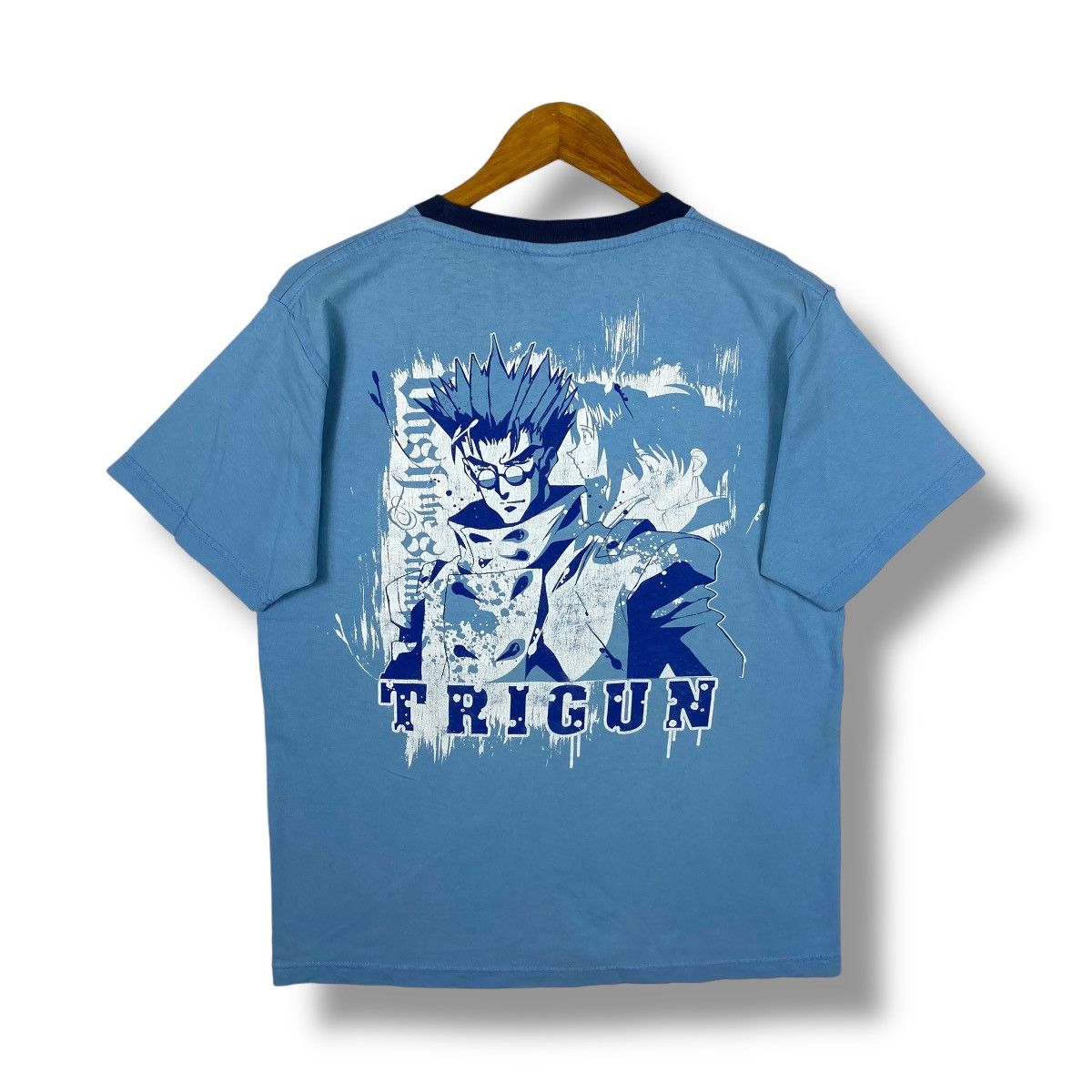 Anime Vintage 00s TRIGUN Vash The Stampede Anime Graphic Tee Shirt Size US M / EU 48-50 / 2 - 1 Thumbnail