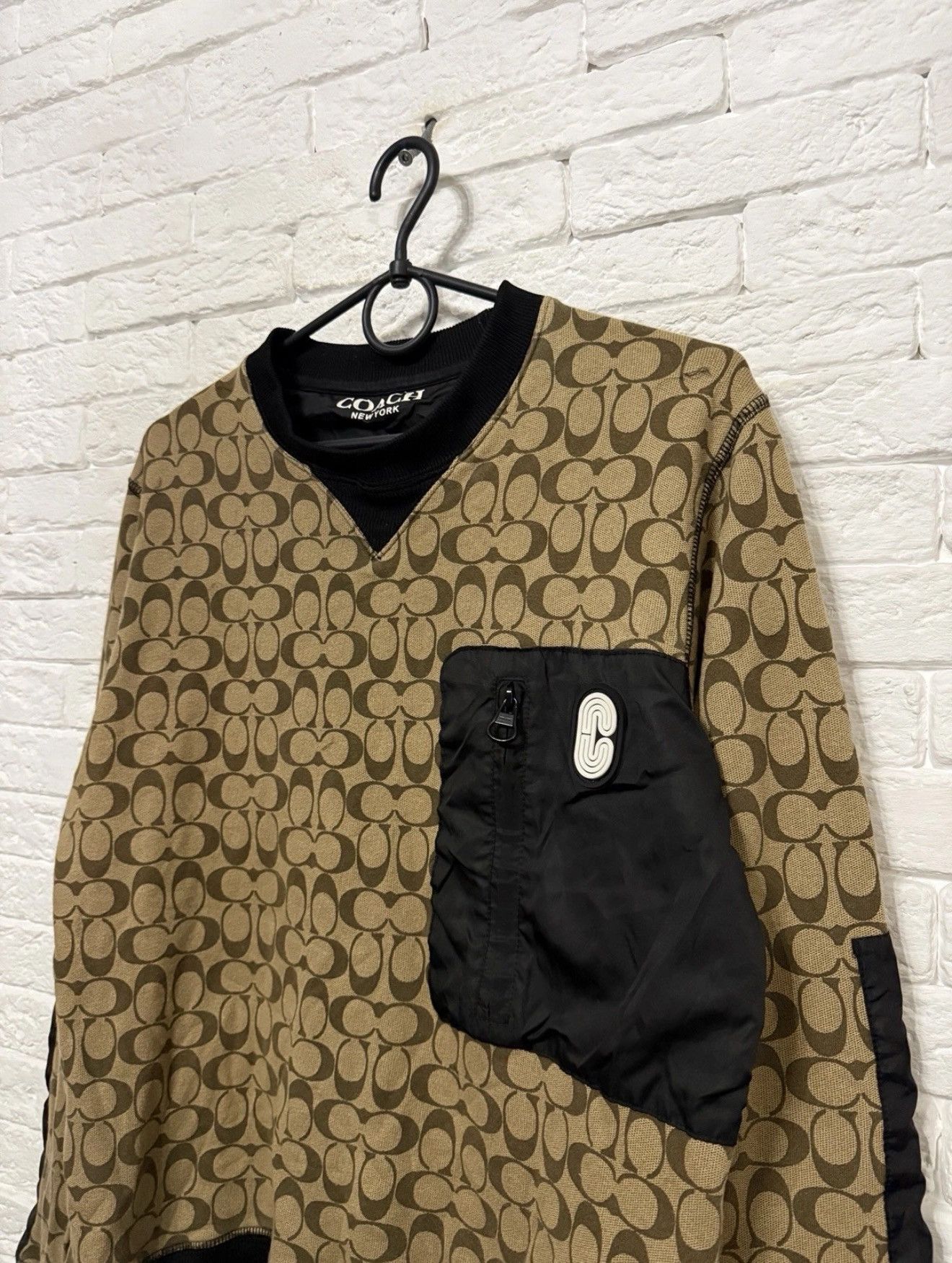 Coach Coach New York Brown Signature Monogram Sweatshirt Nylon Size US S / EU 44-46 / 1 - 2 Thumbnail