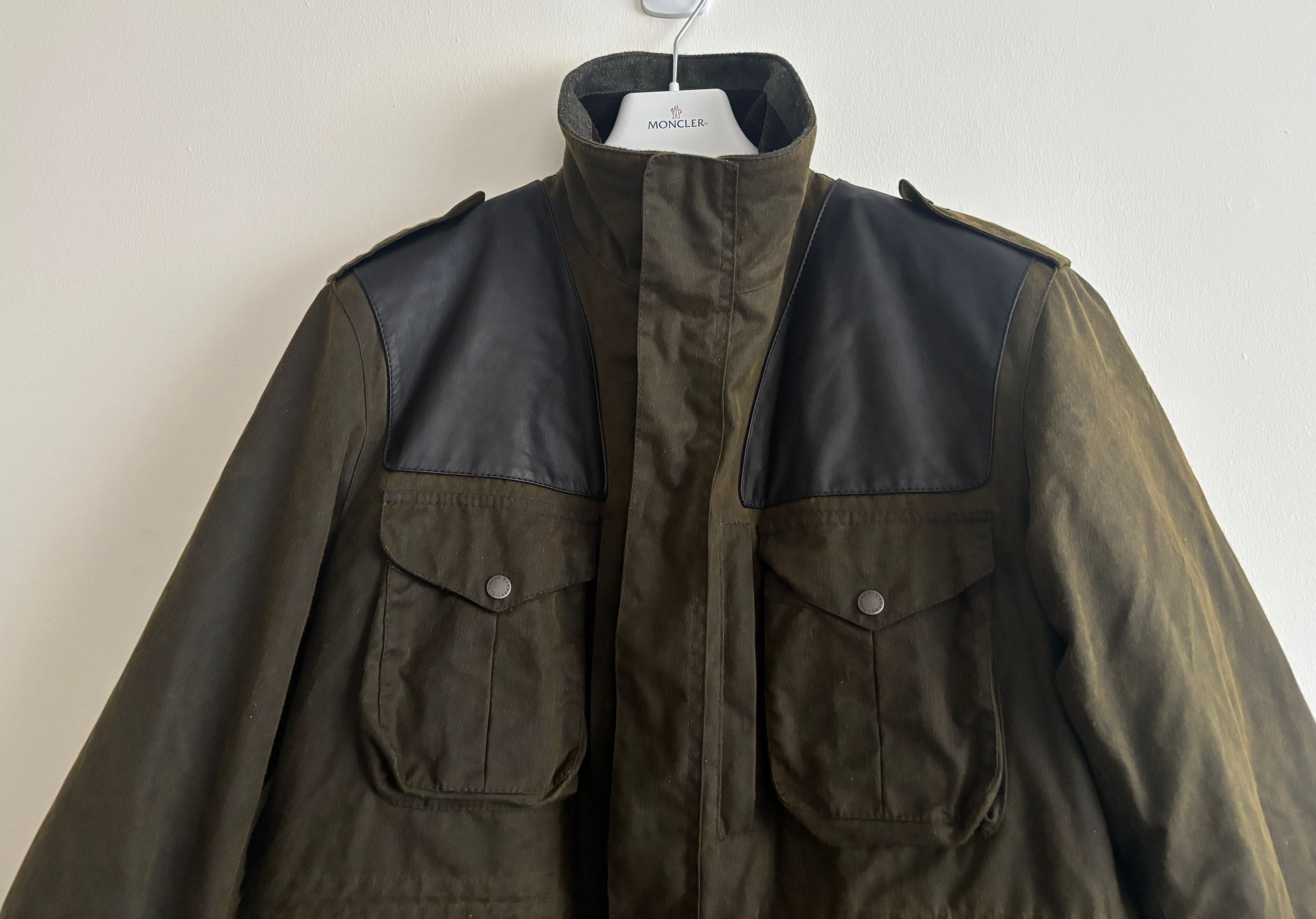 Barbour $1100 Supa Corbridge Waxed Cotton Jacket,Pile Lining L- XL Size US XL / EU 56 / 4 - 3 Thumbnail