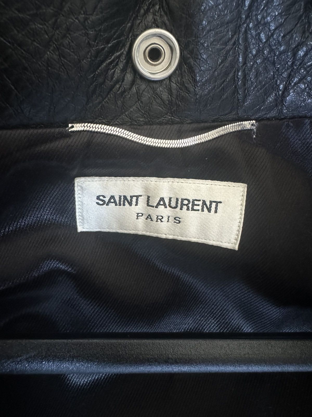 Saint Laurent Paris Saint Laurent Paris No Smoking L01 Leather Jacket Hedi Size US M / EU 48-50 / 2 - 12 Thumbnail