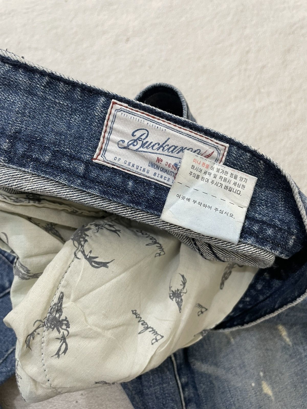 If Six Was Nine 2000s Diesel Ripped Denim Distressed Wash Jeans Y2K LGB if6 Size US 33 - 7 Thumbnail