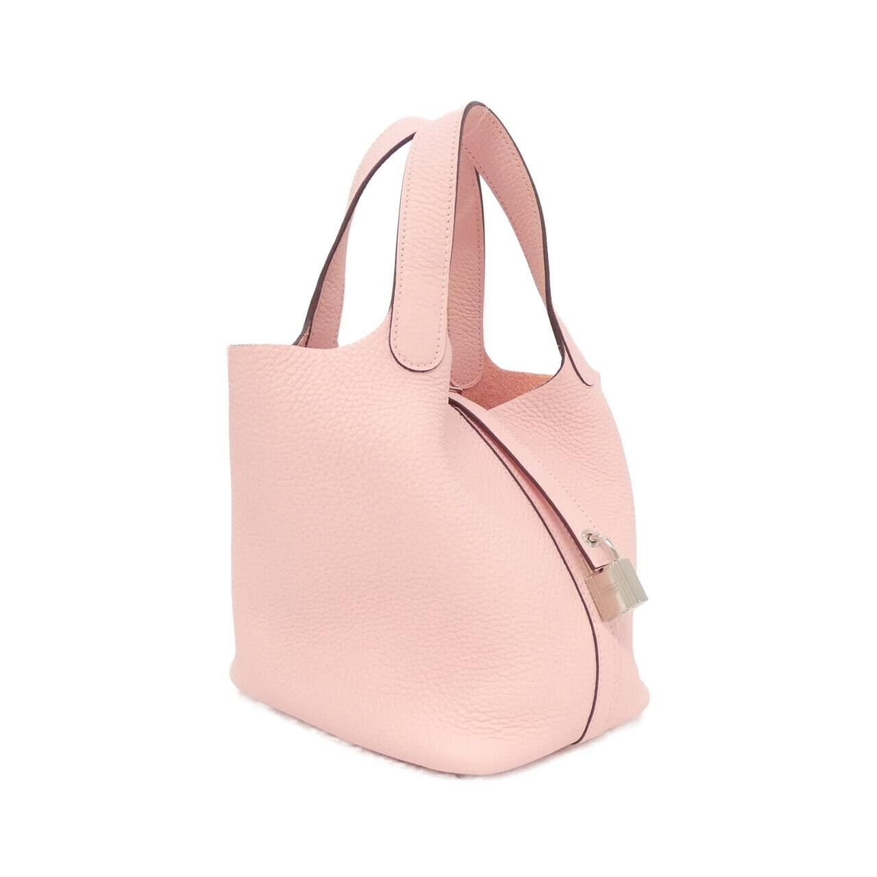 Hermes Hermes Picotin Lock Pm Clemence Tote Bag Leather Handbag W Duty Free For Usa, Women's