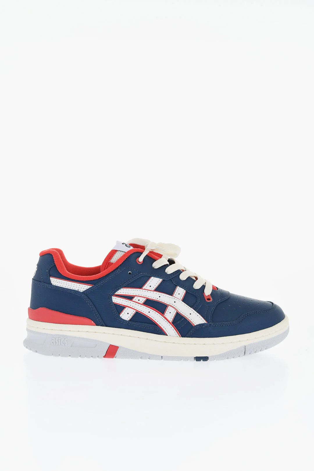 Comme des Garcons og1mm0426 Leather Low-Top Sneakers in White/Blue/Red Size US 6.5 / EU 39-40 - 1 Thumbnail