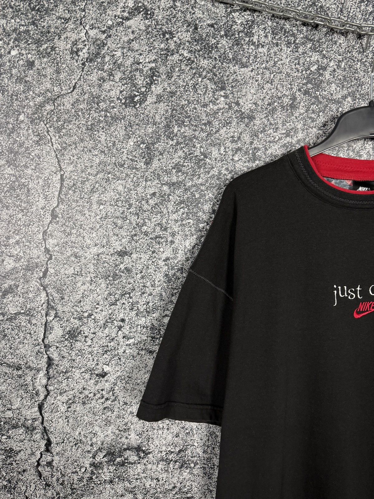Nike Vintage 90s Nike Just Do It Never Give Up Graphic T-Shirt XL Size US XL / EU 56 / 4 - 4 Thumbnail