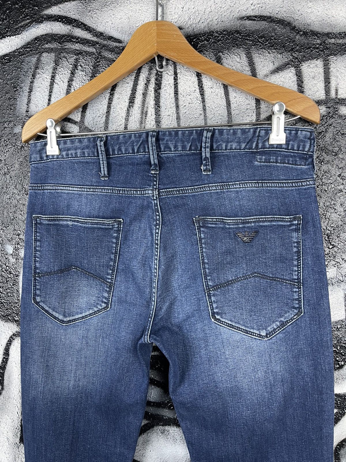 Emporio Armani Emporio Armani 9.5 oz. Slim Fit Blue Denim Jeans Size W32 Size US 32 / EU 48 - 12 Thumbnail