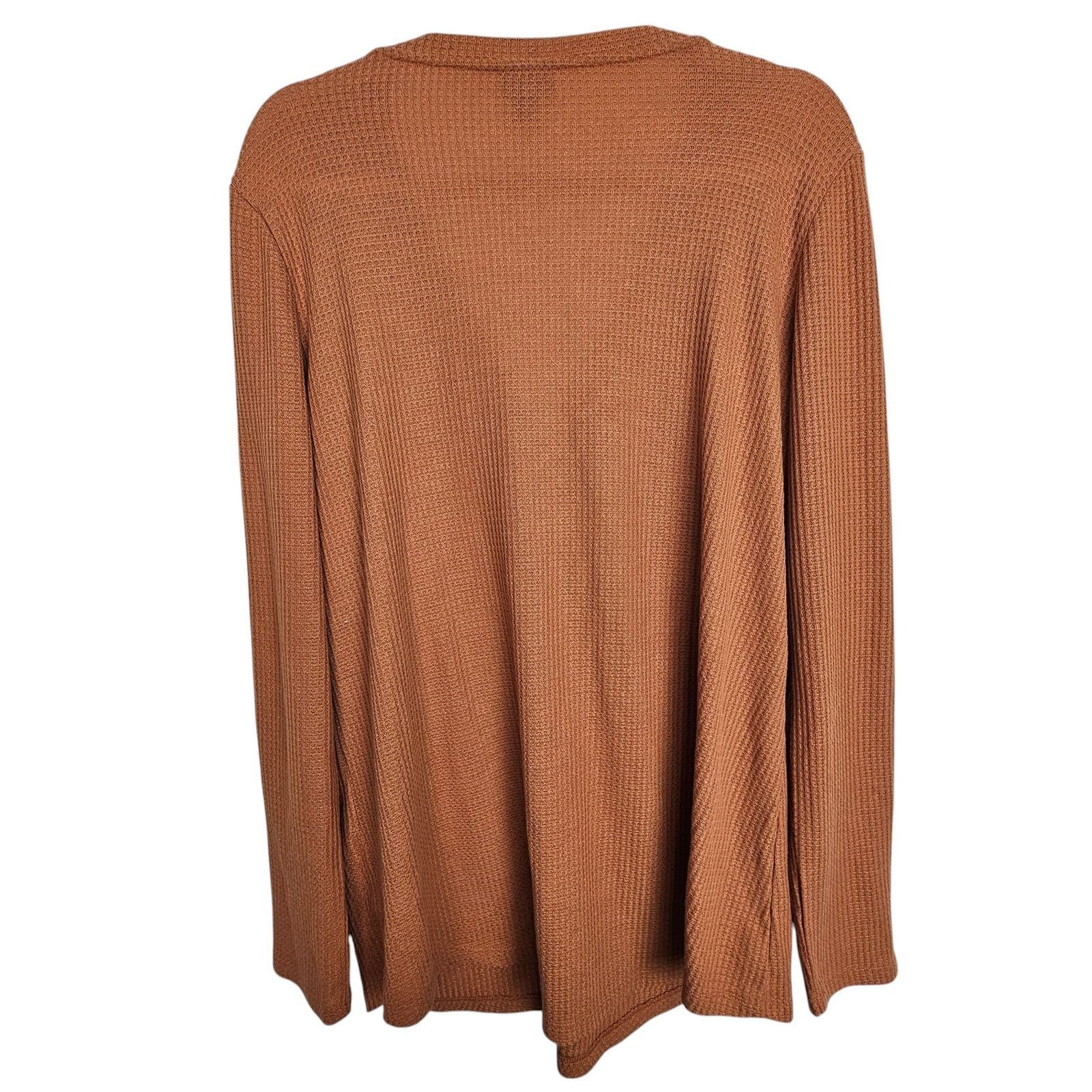 Torrid Torrid Waffle Knit Henley Shirt Plus Size 2X Minimalist Size XXL / US 16-18 / IT 52-54 - 8 Thumbnail