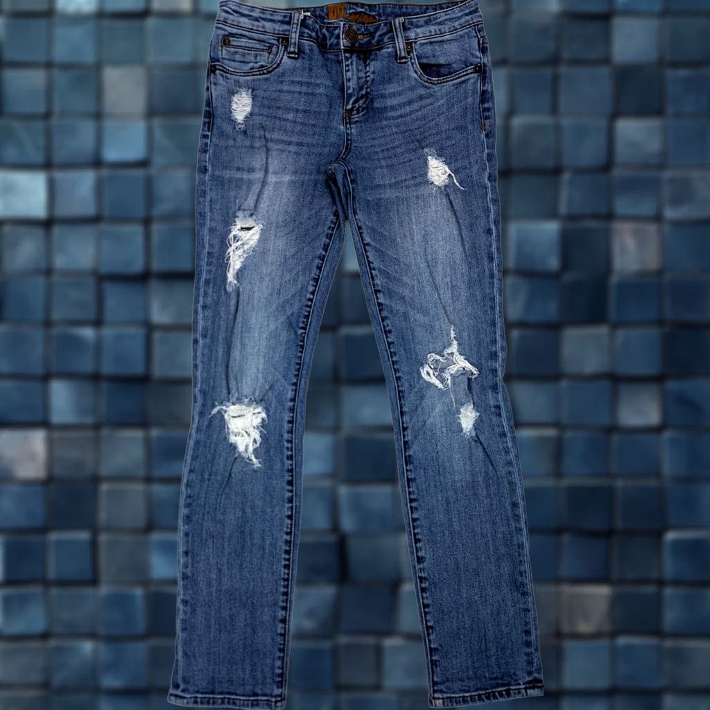 Vintage Kut From The Kloth Katy Jeans Women 2 (29x29) Blue Mid-Rise Distressed Boyfriend Size 26" / US 2 / IT 38 - 1 Thumbnail