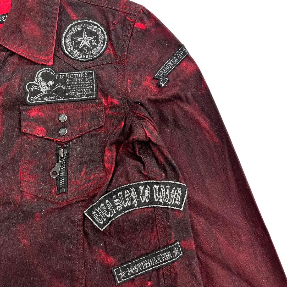 If Six Was Nine × In The Attic × Le Grande Bleu (L.G.B.) In The Attic like H Anarchy Lgb Distressed Bone Button Shirt Size US M / EU 48-50 / 2 - 7 Thumbnail