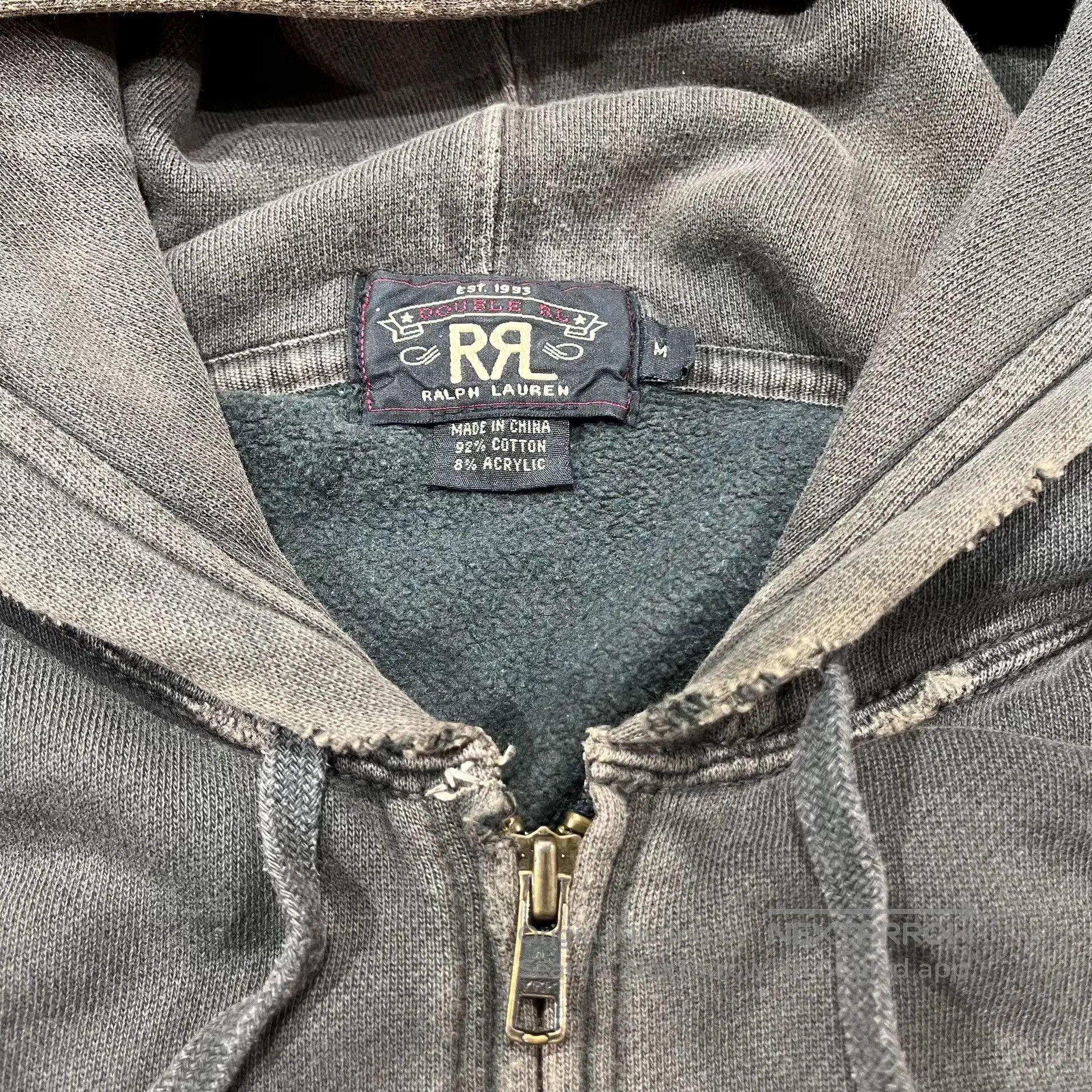 RRL Ralph Lauren RRL Heavy Washed Distressed Sweatshirt. Size US M / EU 48-50 / 2 - 4 Thumbnail