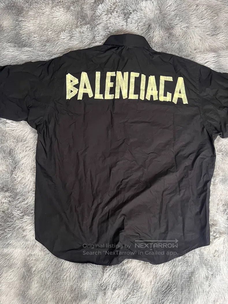 Balenciaga Balenciaga size 39 Tape Short-Sleeve Shirt Size US S / EU 44-46 / 1 - 5 Thumbnail