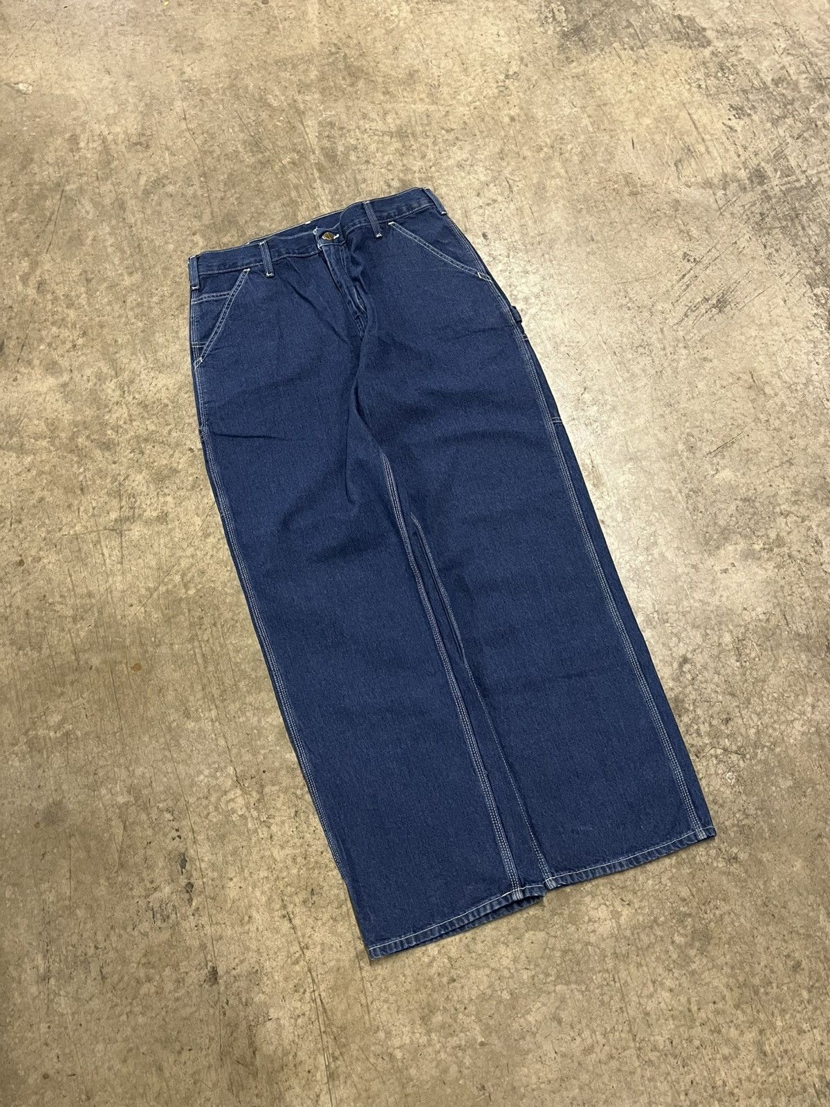 Carhartt × Vintage Carhartt carpenter cargo pants baggy fit wide leg streetwear Size US 34 / EU 50 - 5 Thumbnail