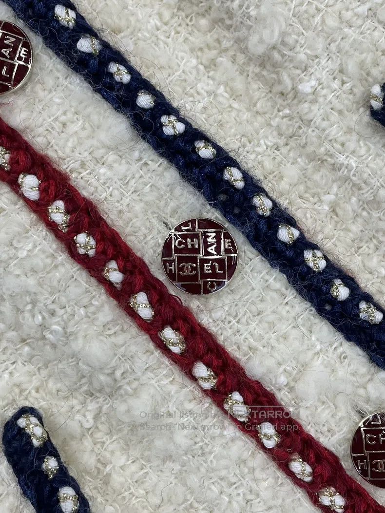 Chanel Chanel Preview series red and blue rolled-edged jacket Size XS / US 0-2 / IT 36-38 - 2 Thumbnail