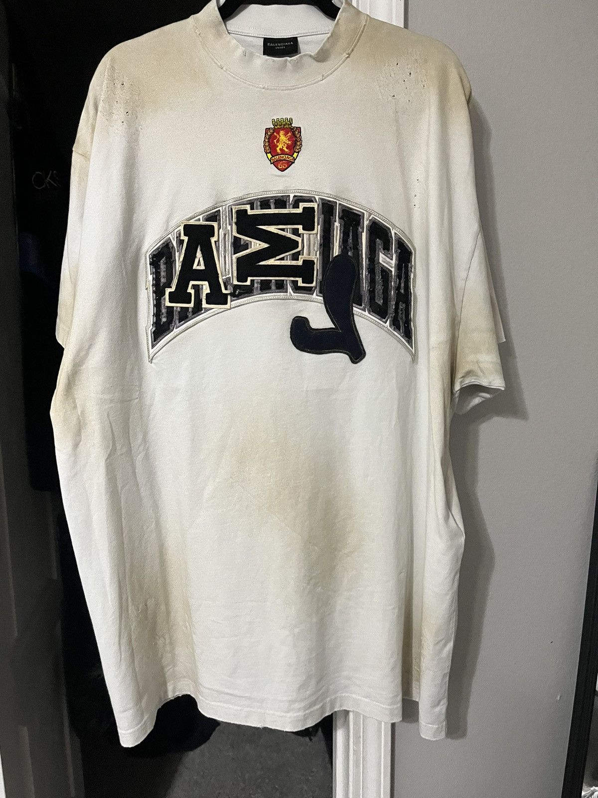 Balenciaga Skater Dirty White T-Shirt