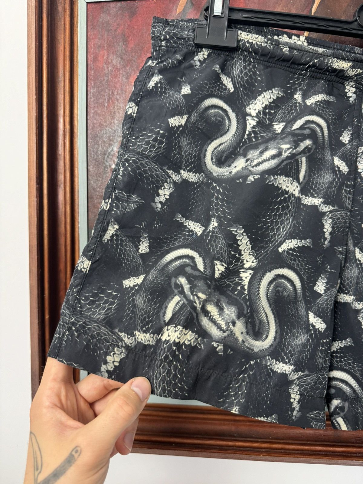 Marcelo Burlon Marcelo Burlon All Over Snake Print Shorts Designer Swim Size US 31 - 2 Thumbnail