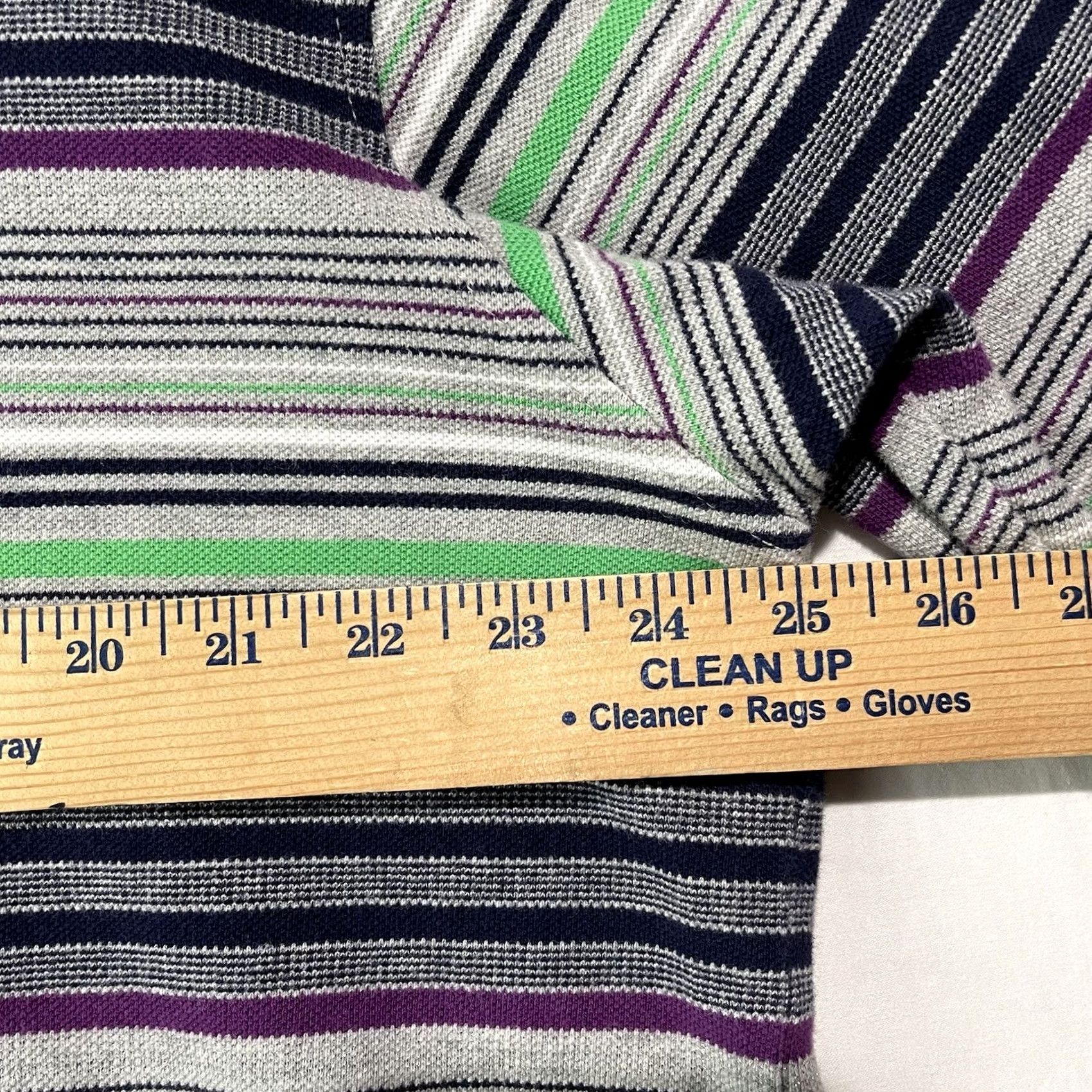 Rocawear VINTAGE Rocawear Polo Shirt Mens XL Gray Green Striped Collared Button Up Logos Polo XL Men Gray Rockawear striped collar logo polo Size US XL / EU 56 / 4 - 7 Thumbnail