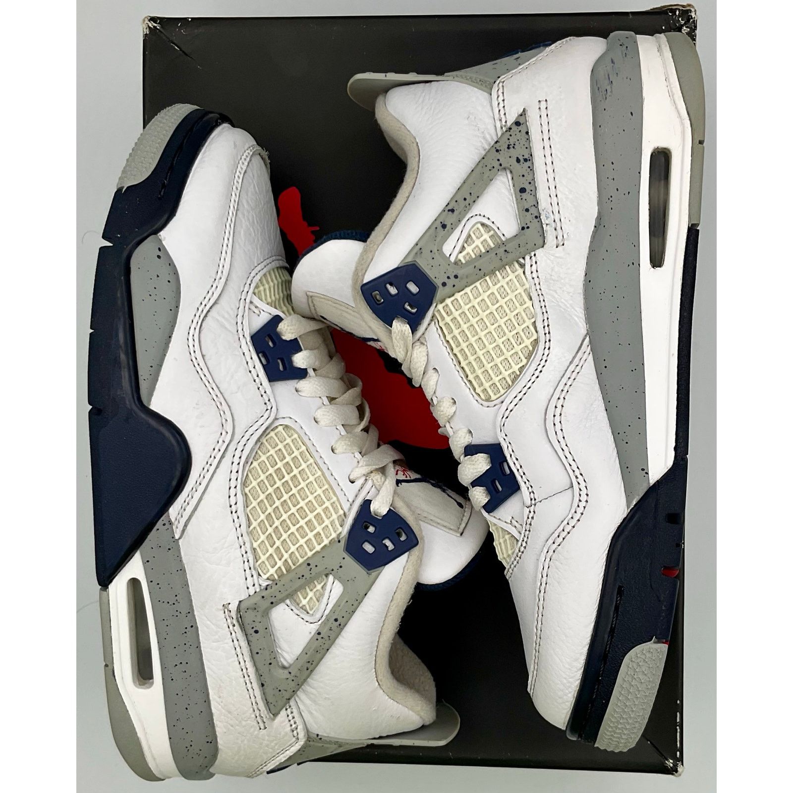 Jordan Brand Air Jordan 4 Retro Midnight Navy GS - Size 5.5Y - 408452-140 Size US 5.5 / EU 38 - 1 Thumbnail
