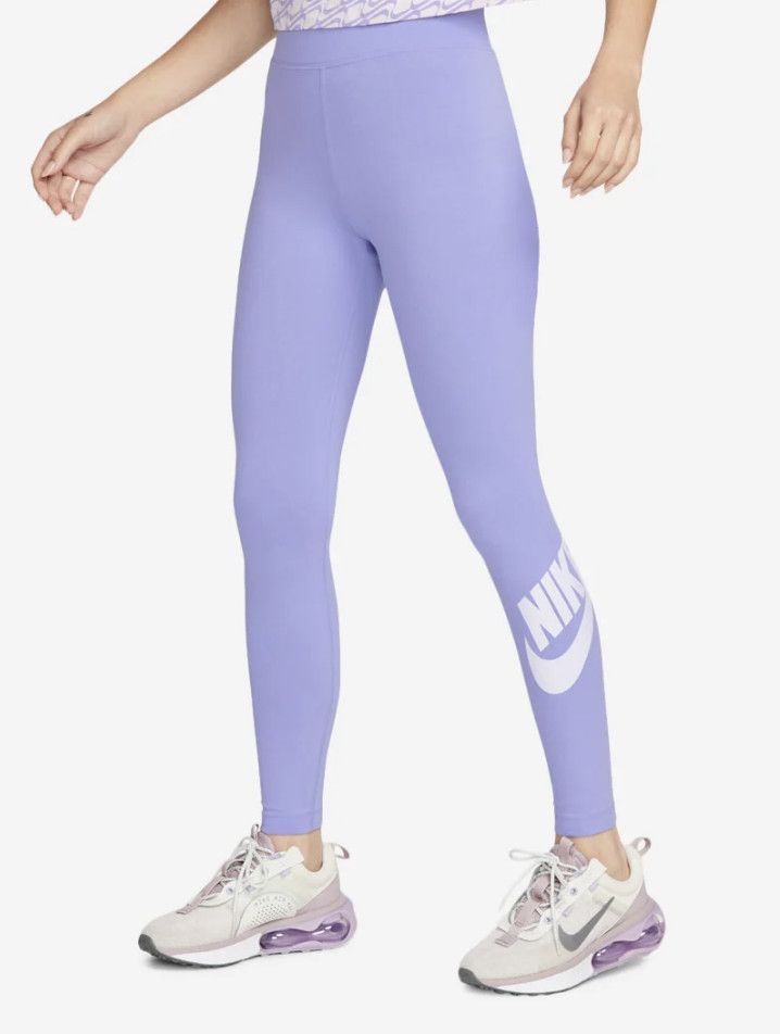 Nike Nike CZ8528-569 High Rise Logo Leggings Thistle ( S ) Size 24" / US 00 / IT 34 - 1 Thumbnail