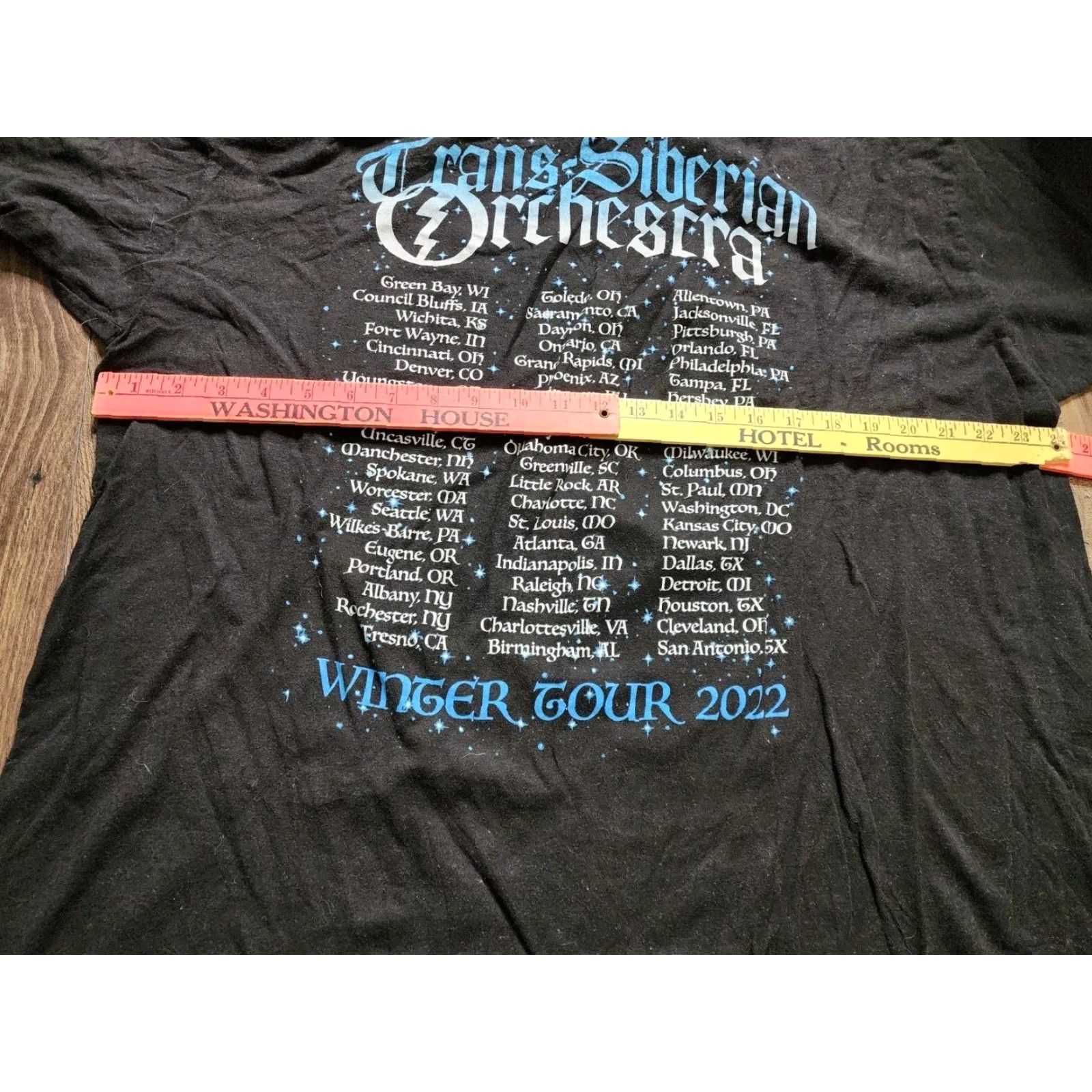 Gildan Trans-Siberian Orchestra Shirt 2XL Black Tour 2022 Concert Double Sided Mens Size US XXL / EU 58 / 5 - 4 Thumbnail
