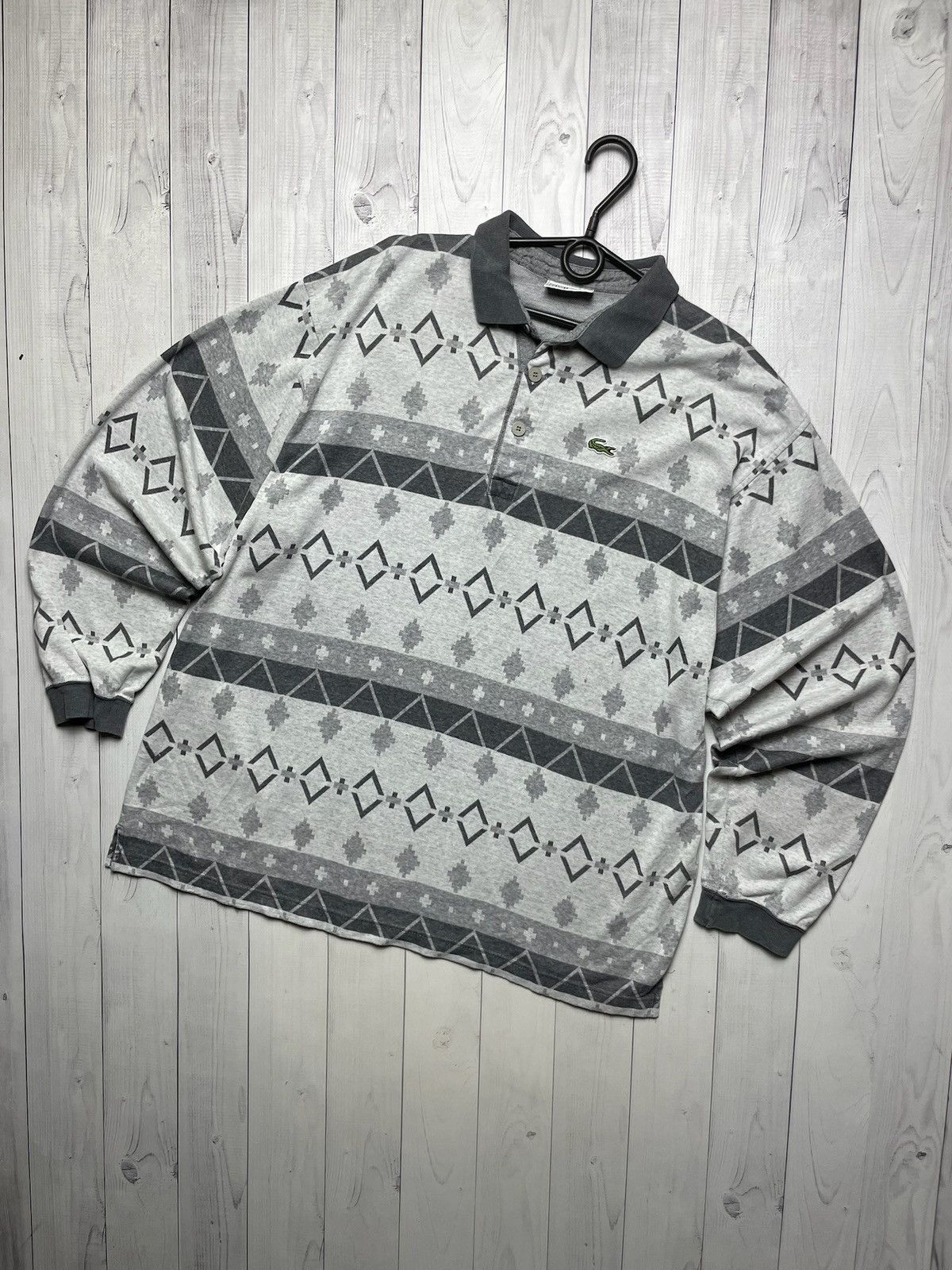 Other Vintage Lacoste rugby shirt size XL logo grey rare Size US XL / EU 56 / 4 - 1 Thumbnail