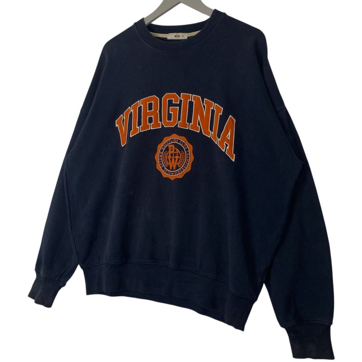 Vintage Vintage Virginia Sweatshirt Crewneck Navy Blue Big Size M Size US M / EU 48-50 / 2 - 2 Thumbnail