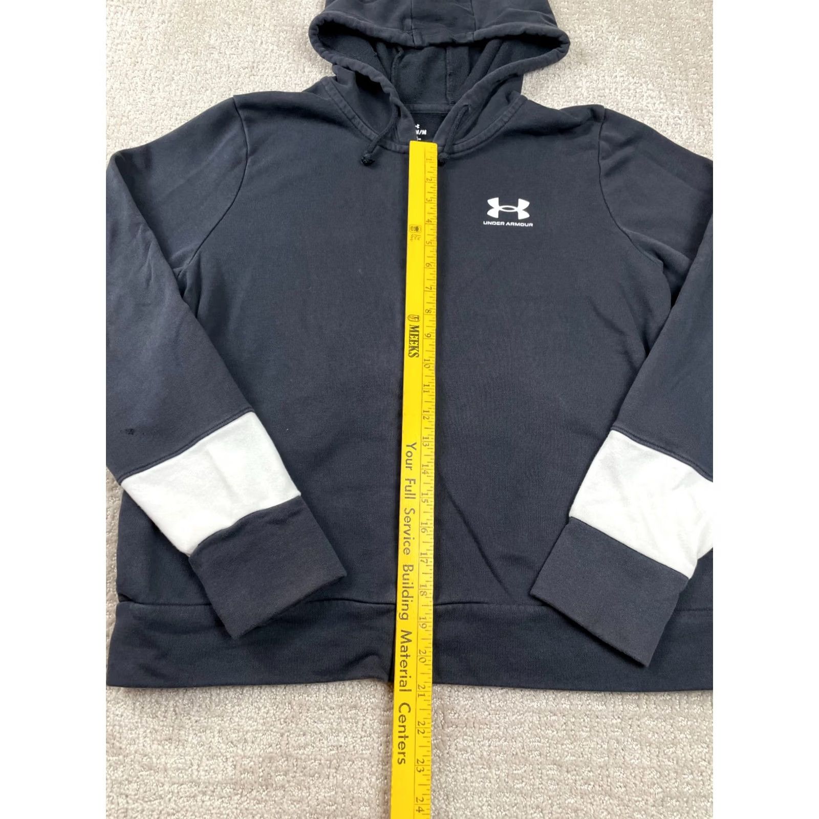 Under Armour Under Armour Hoodie Mens M Black Full Zip Terry Sweatshirt Gym & Training Pullover Hooded Regular Fit Sweatshirt Size US M / EU 48-50 / 2 - 2 Thumbnail