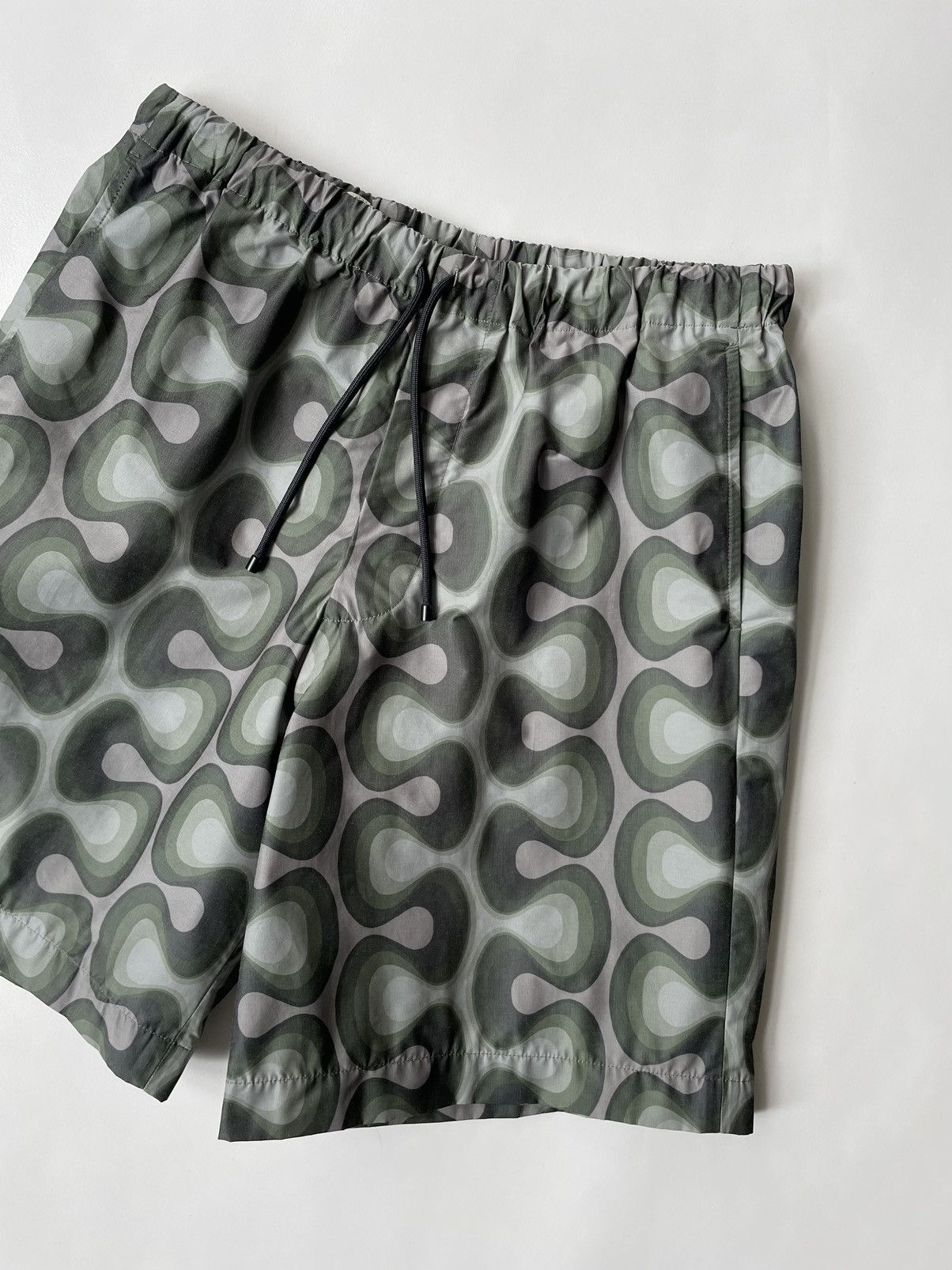 Dries Van Noten S/S 24 70s Print ‘Piperi’ Nylon Shorts Size US 32 / EU 48 - 11 Thumbnail