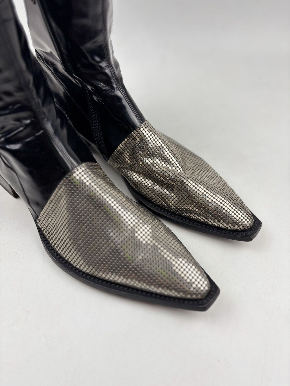 Gianni Barbato Gianni Barbato Chain Mail Boots Size US 7 / EU 40 - 3 Thumbnail
