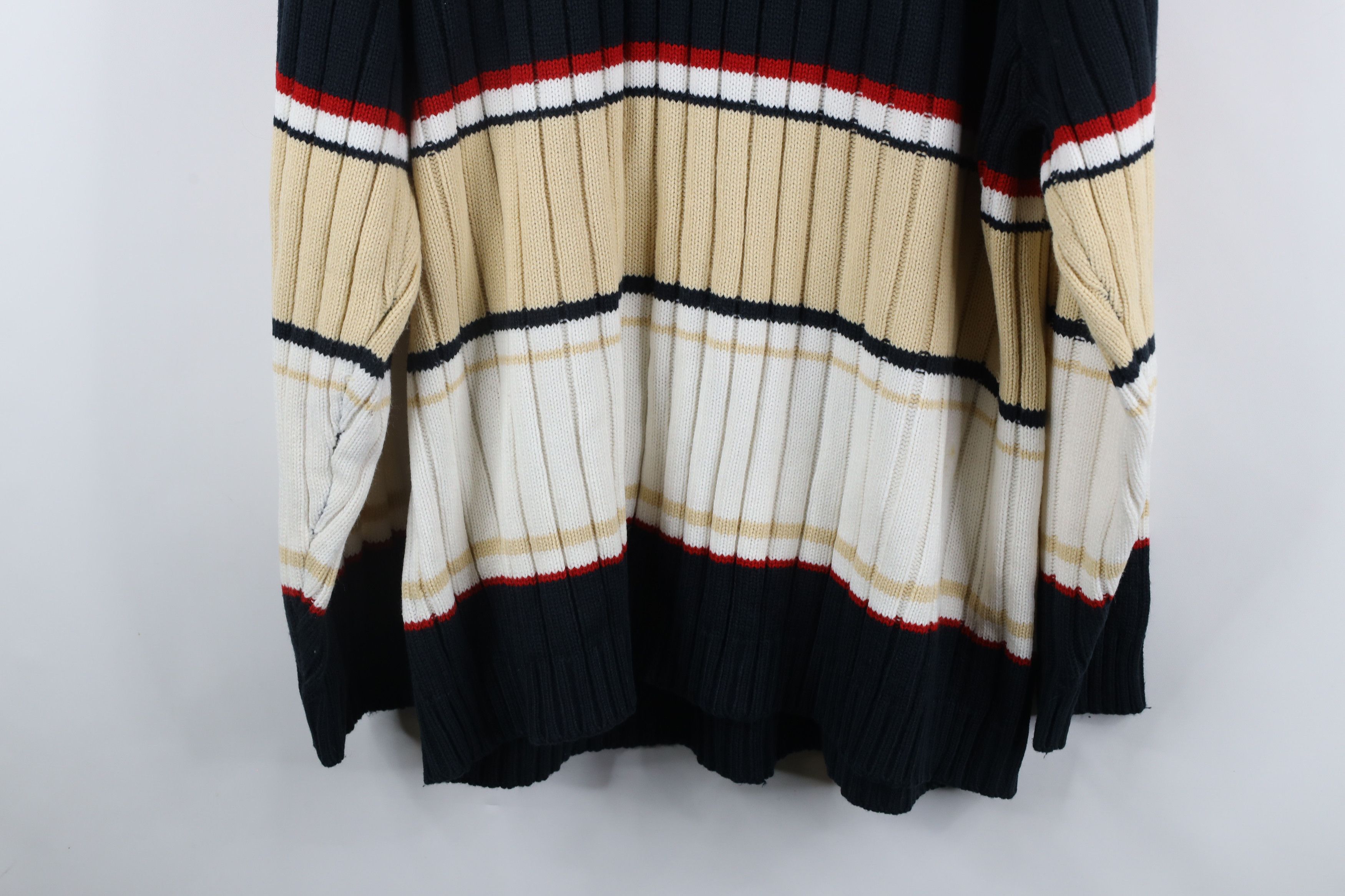 Southpole × Vintage Vintage 90s Southpole Chunky Ribbed Knit Mock Neck Sweater Size US XL / EU 56 / 4 - 13 Thumbnail