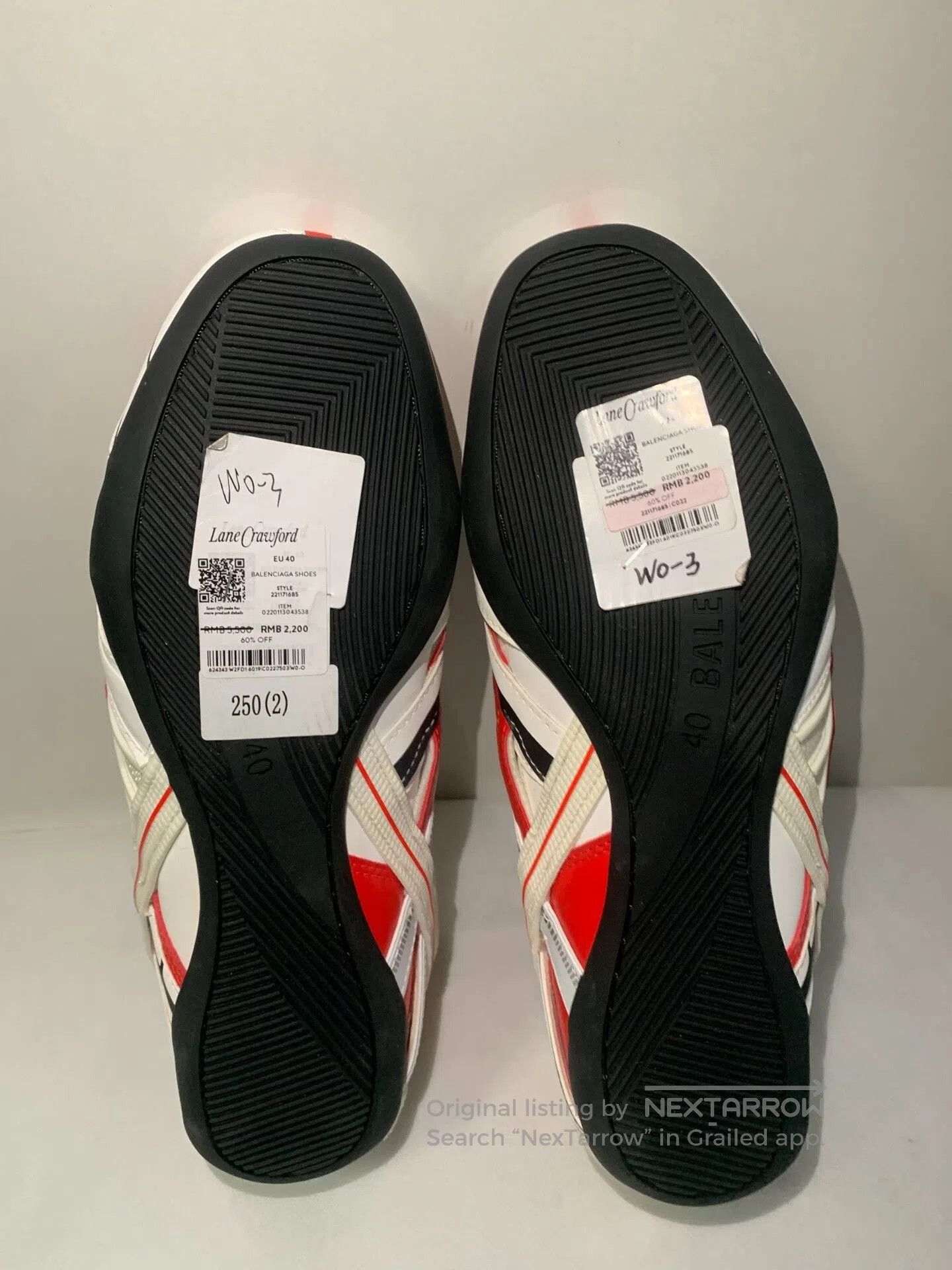 Balenciaga Balenciaga Drive Red White Racing Shoes. Size US 7 / EU 40 - 9 Thumbnail