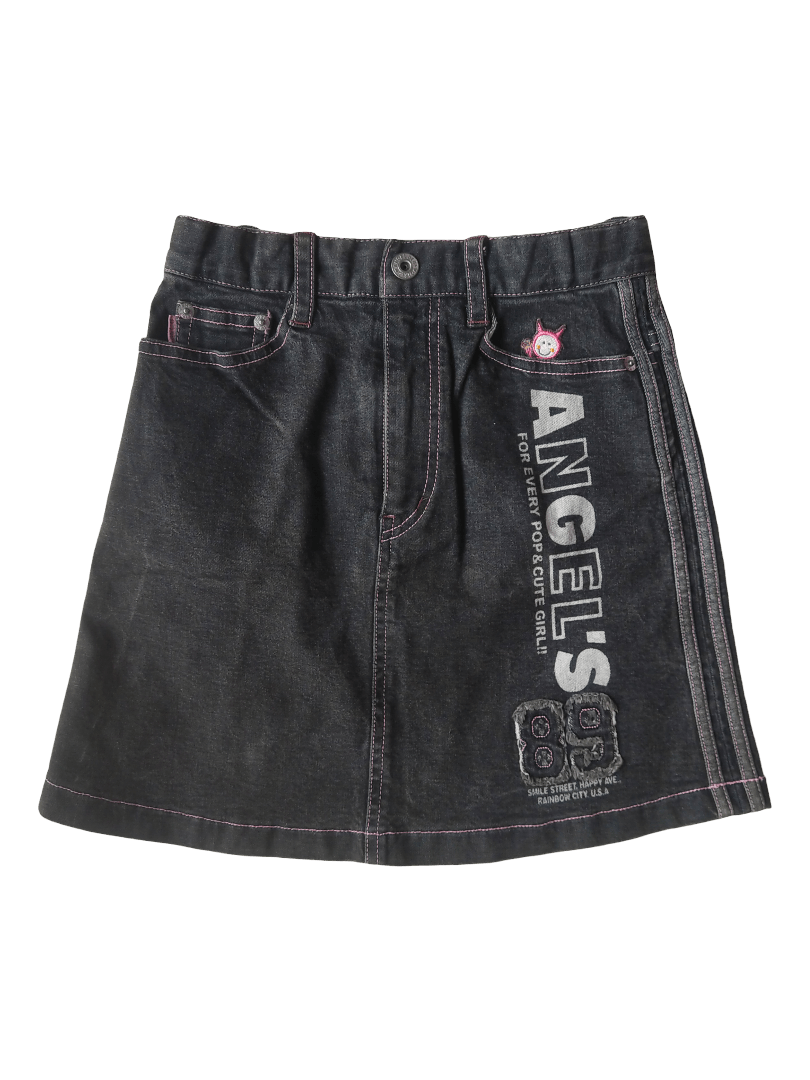 Angel Blue Angel Blue Girls Denim Mini Skirt Y2K Harajuku Kawaii Style Size 25" / US 0 / IT 36 - 1 Thumbnail
