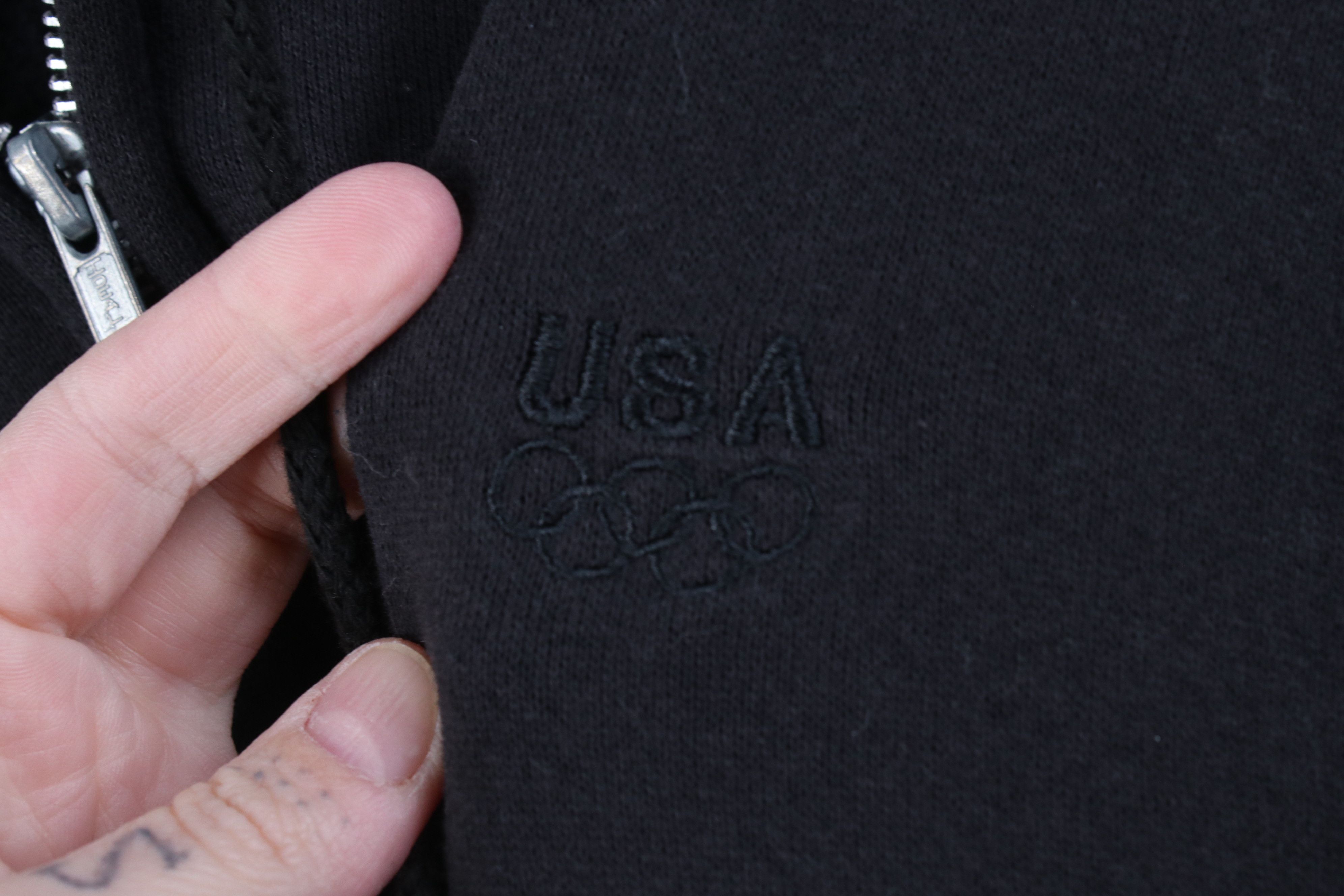 Vintage Vintage 90s USA Olympics Full Zip Hoodie Sweatshirt USA Size US L / EU 52-54 / 3 - 4 Thumbnail